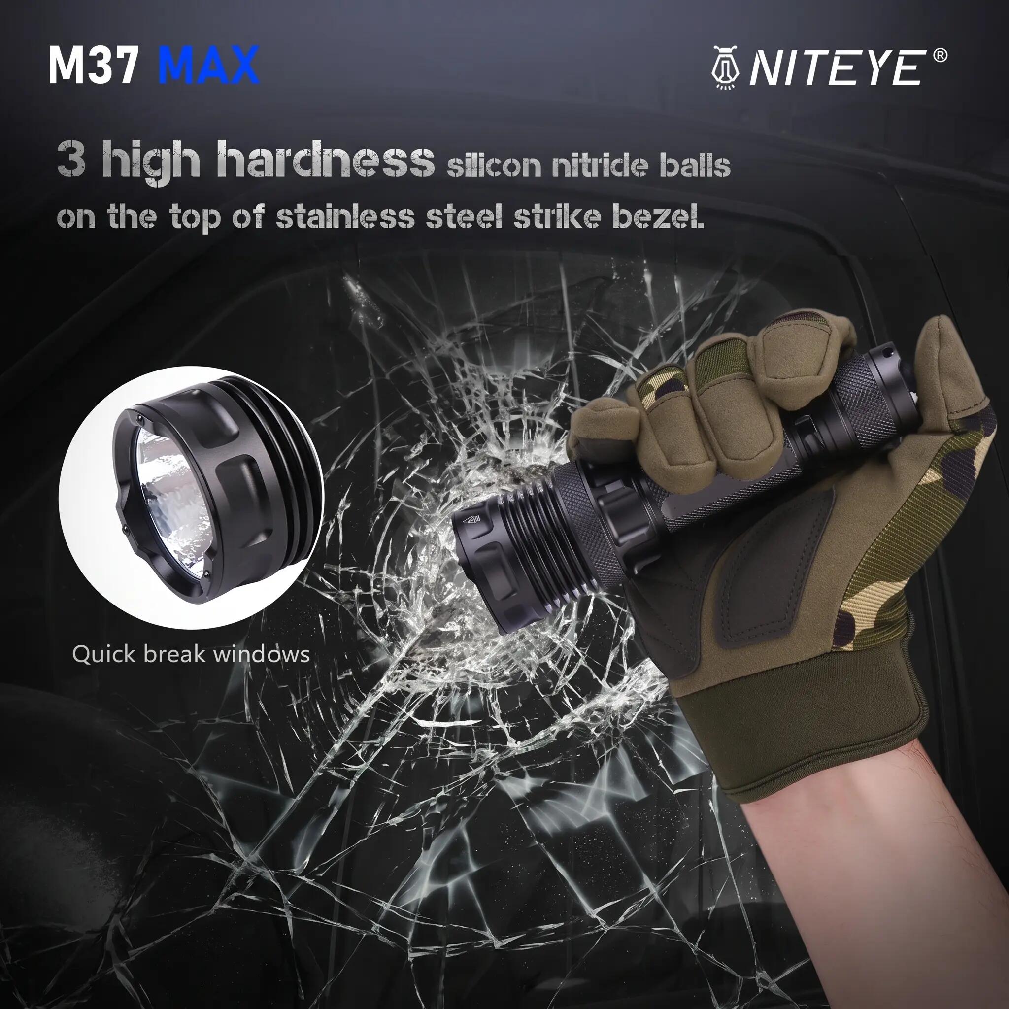 NITEYE by JETBeam M37 Max 5000 Lumens Rechargeable Flashlight 8/15