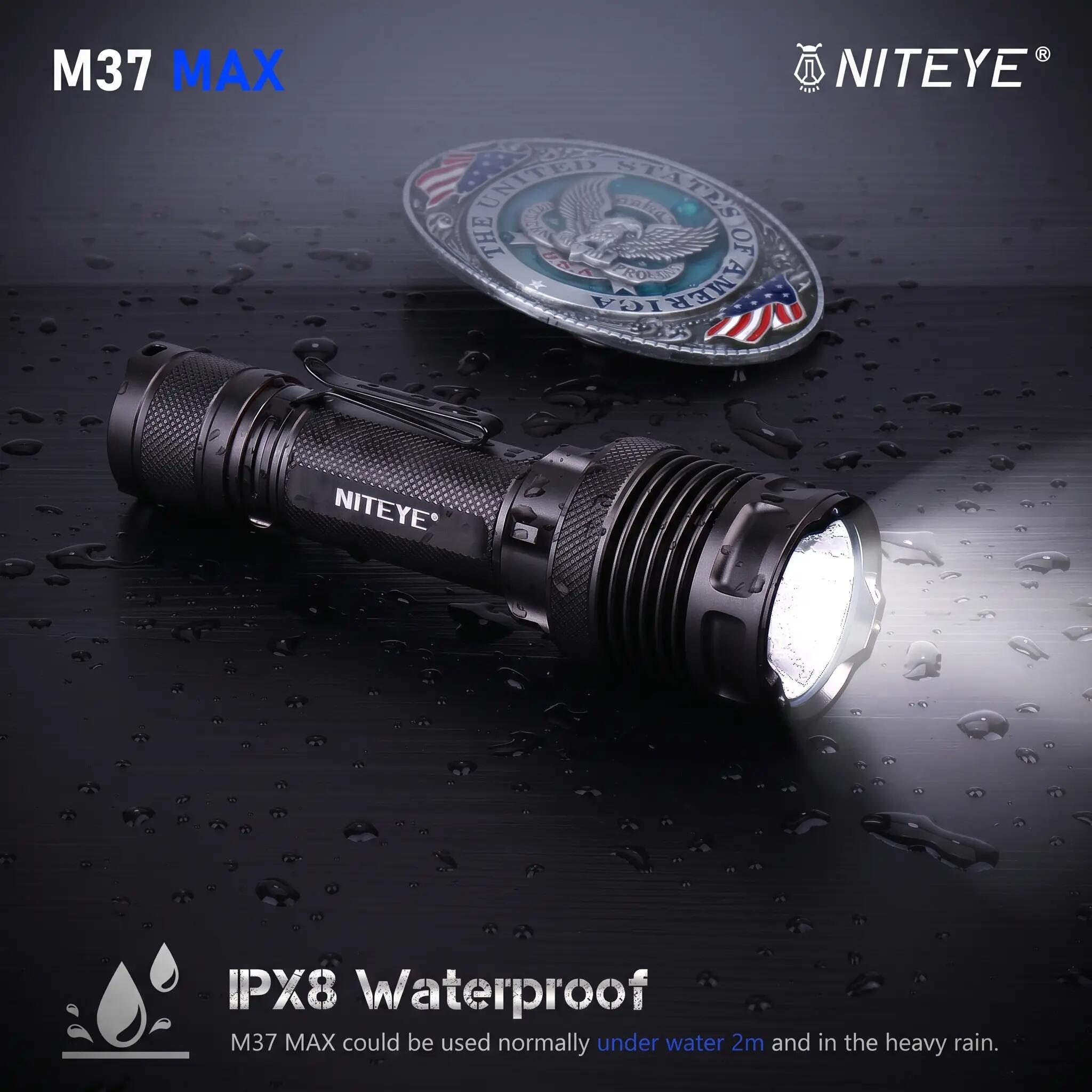 NITEYE by JETBeam M37 Max 5000 Lumens Rechargeable Flashlight 15/15