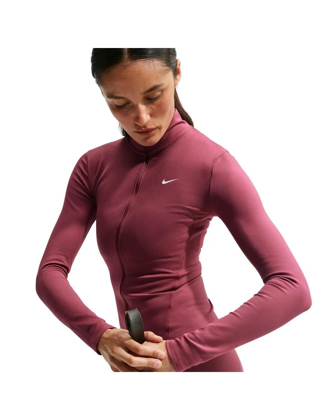 Sweat-shirts polaires pour femme Nike One fitted Rose. 4/5