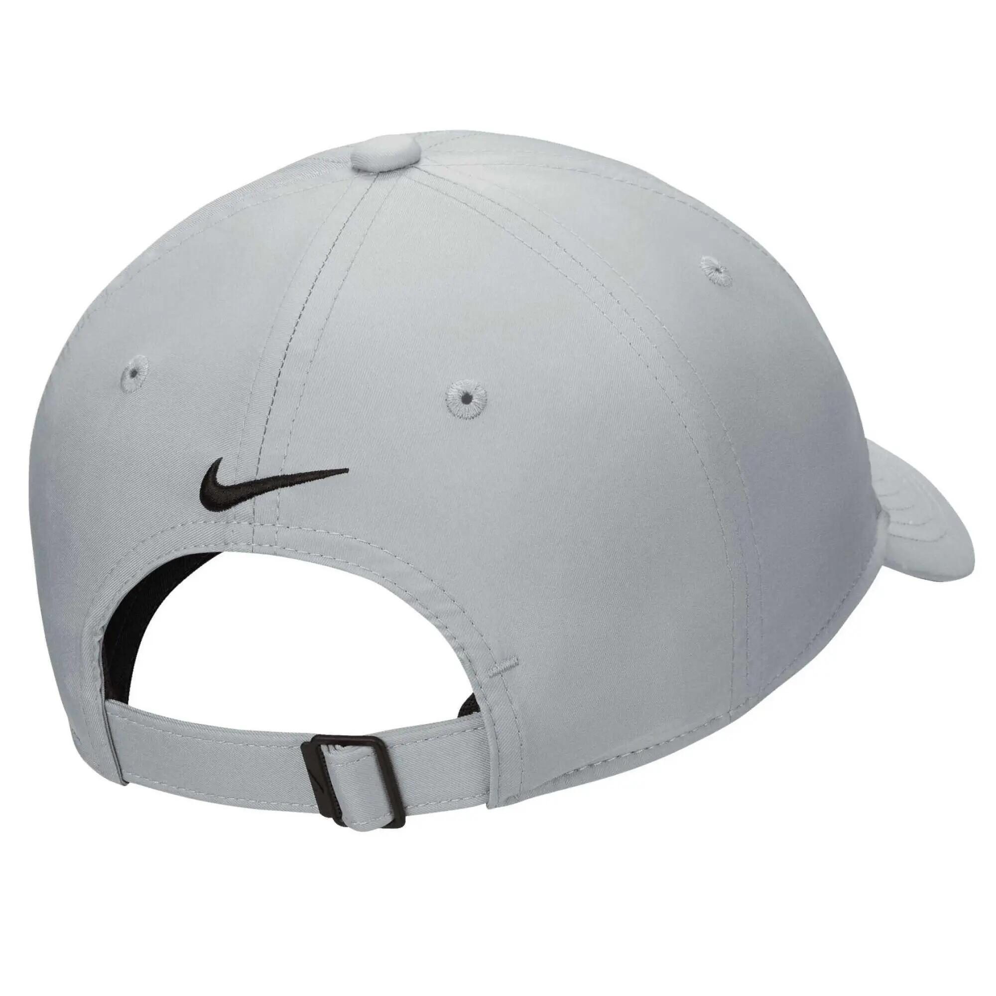 BaseballMütze, Strukturiert Damen und Herren Helles Rauchgrau/Schwarz 2/2