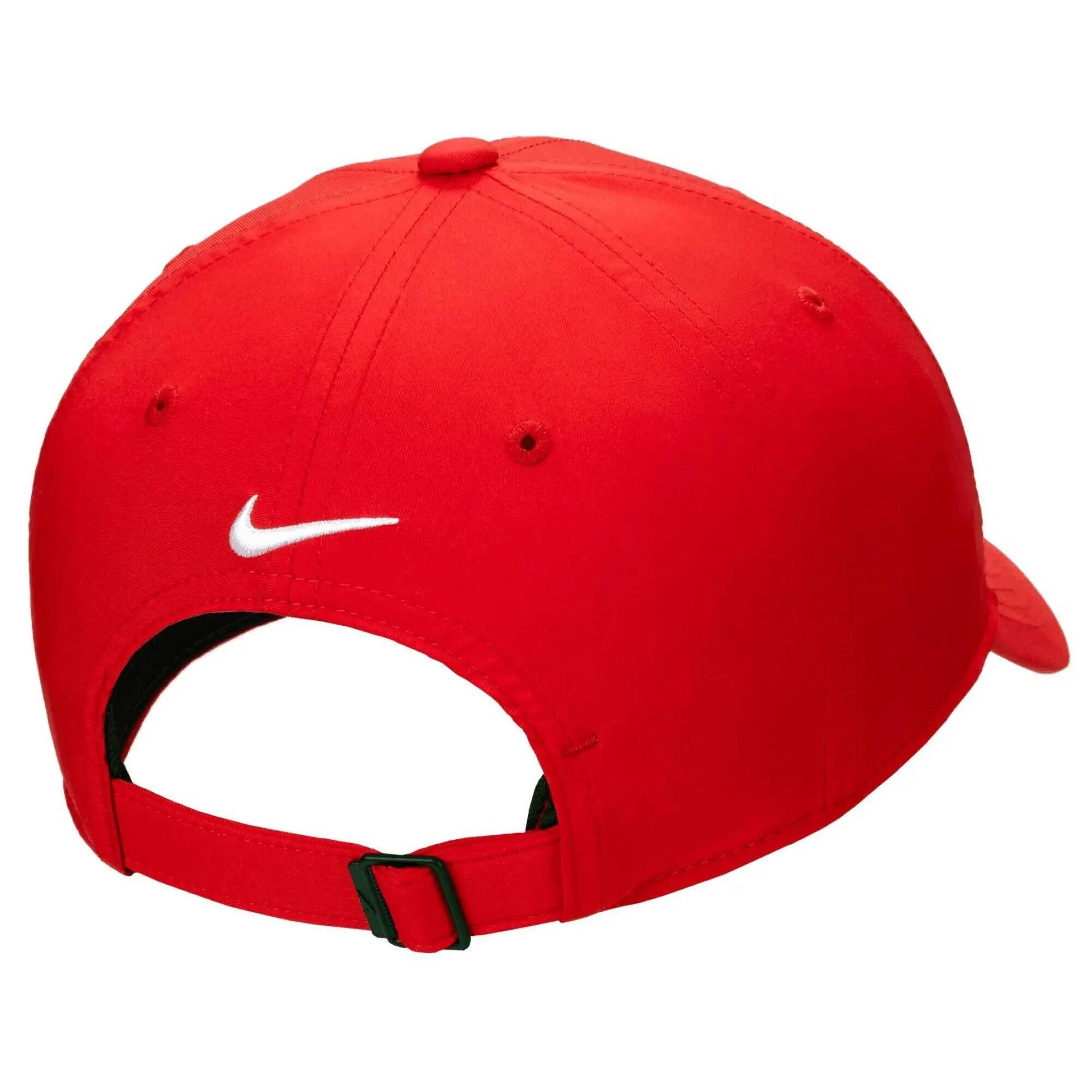 Blank Structured Baseball Cap (University Red/White) 2/2