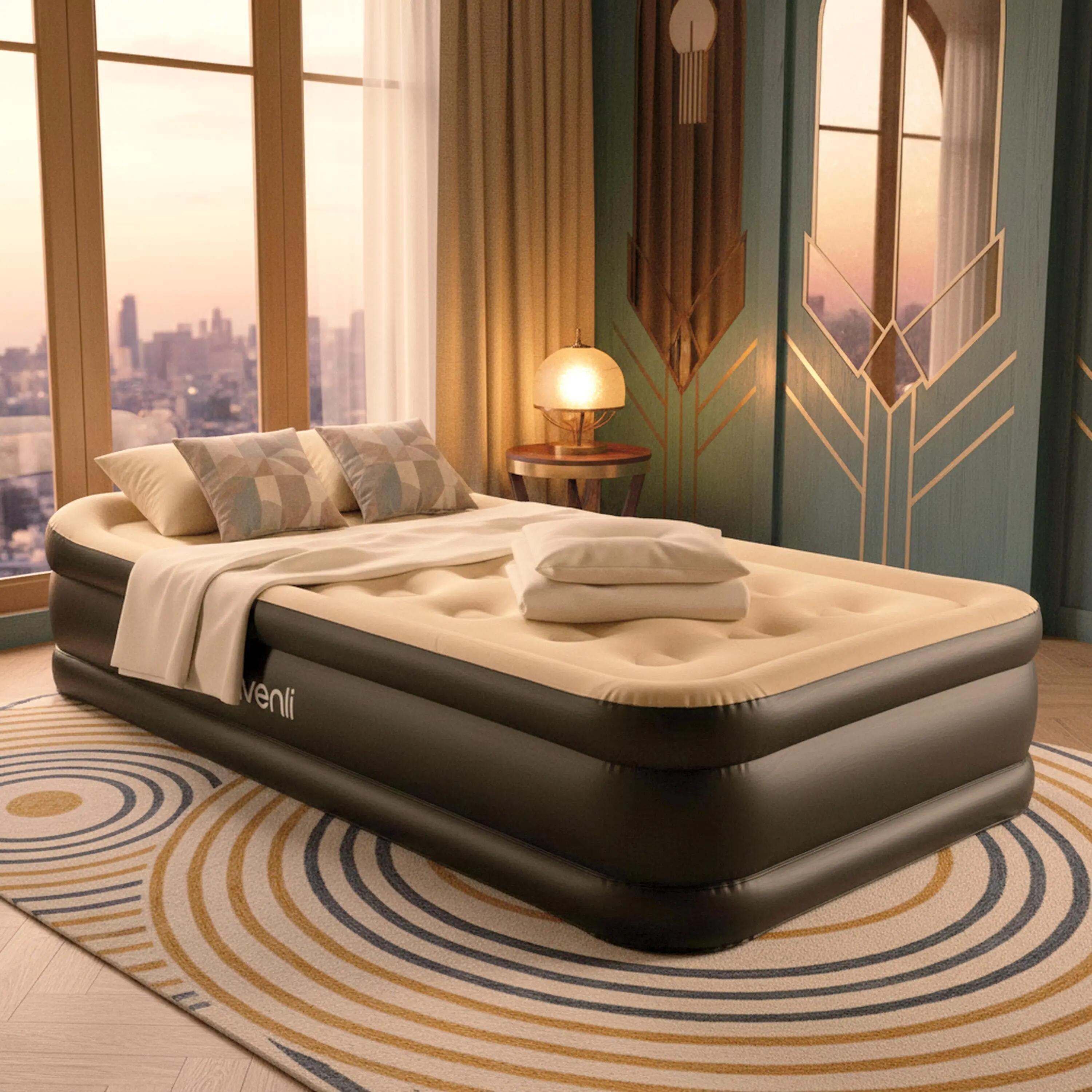 Luftmatratze selbstaufblasend 1 Person 196x97x47cm Luftbett mit Elektropumpe 2/10