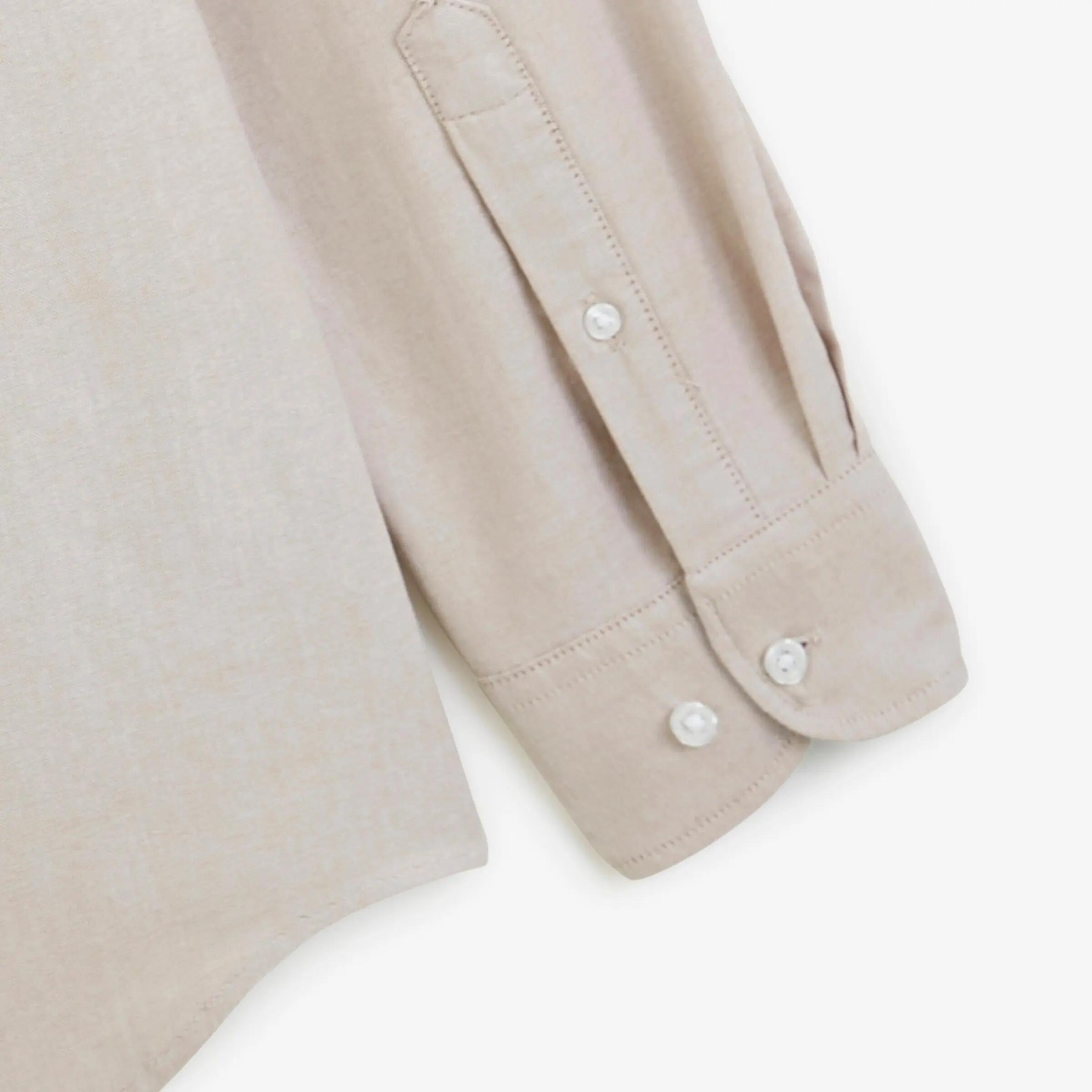 Chemise manches longues Oxford sangle SB beige 4/5