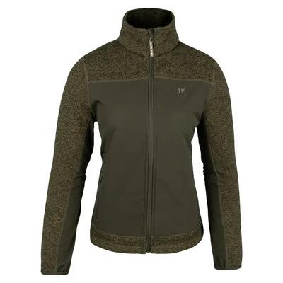 Fleece met volledige rits voor dames jack pyke hybird