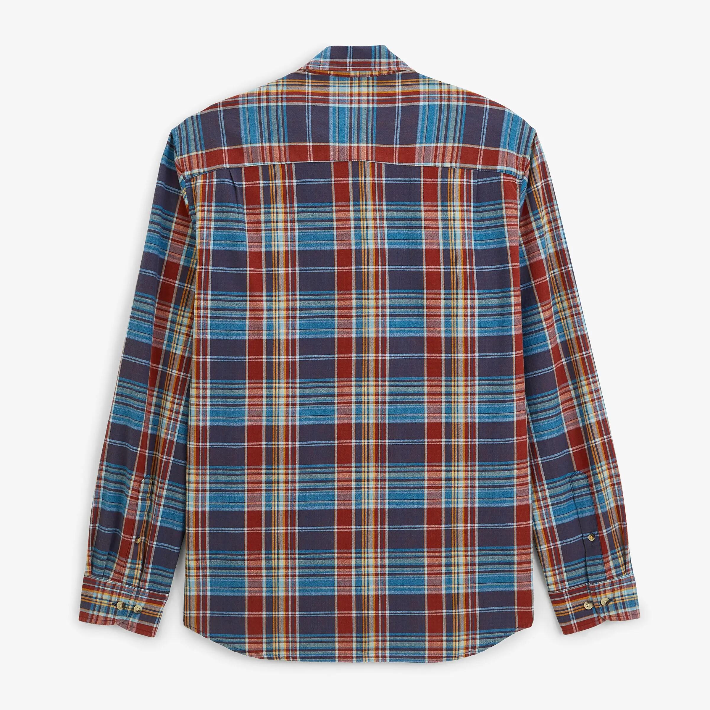 Camicia a maniche lunghe in cotone a quadri 2/4