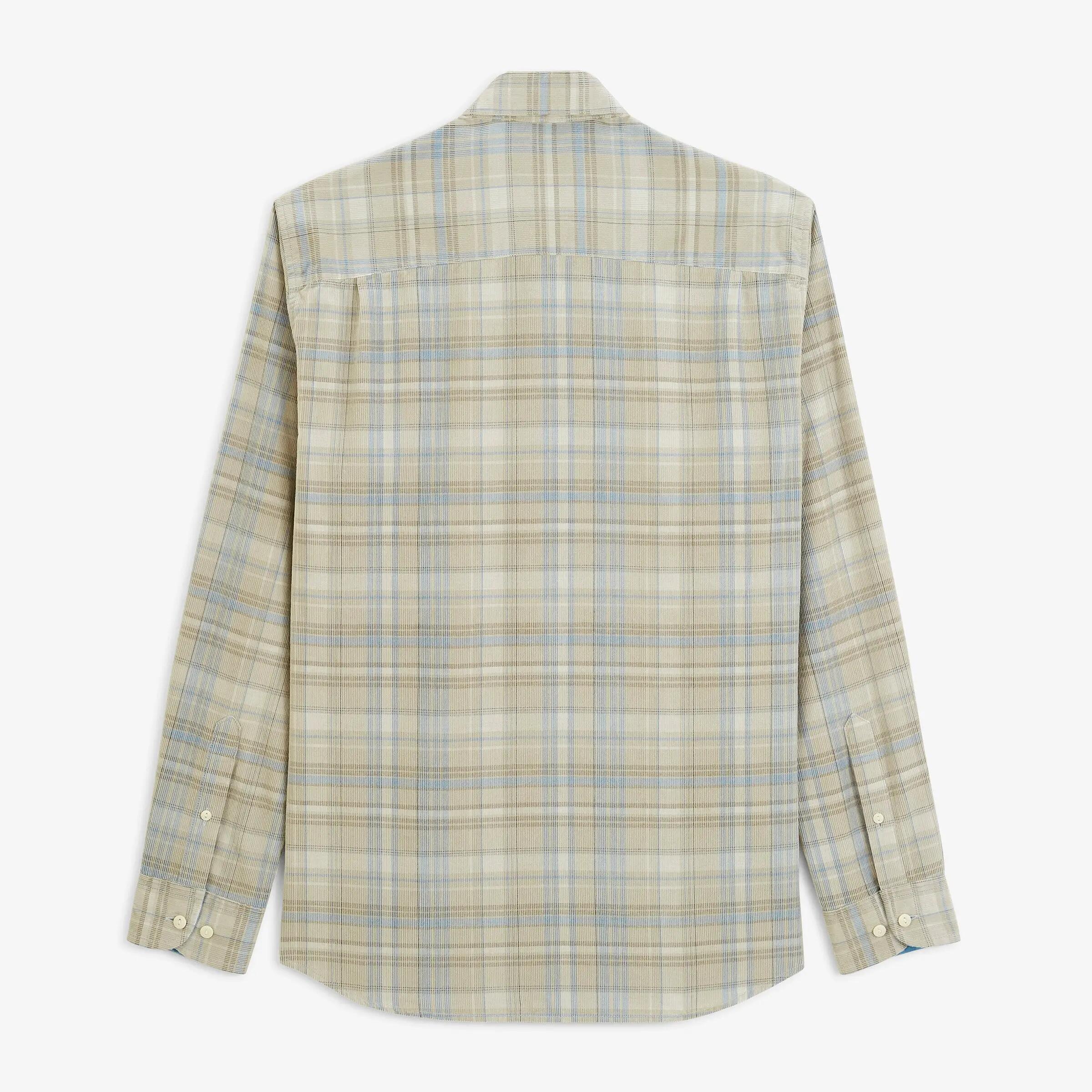 Camisa de manga larga de pana a cuadros 2/4