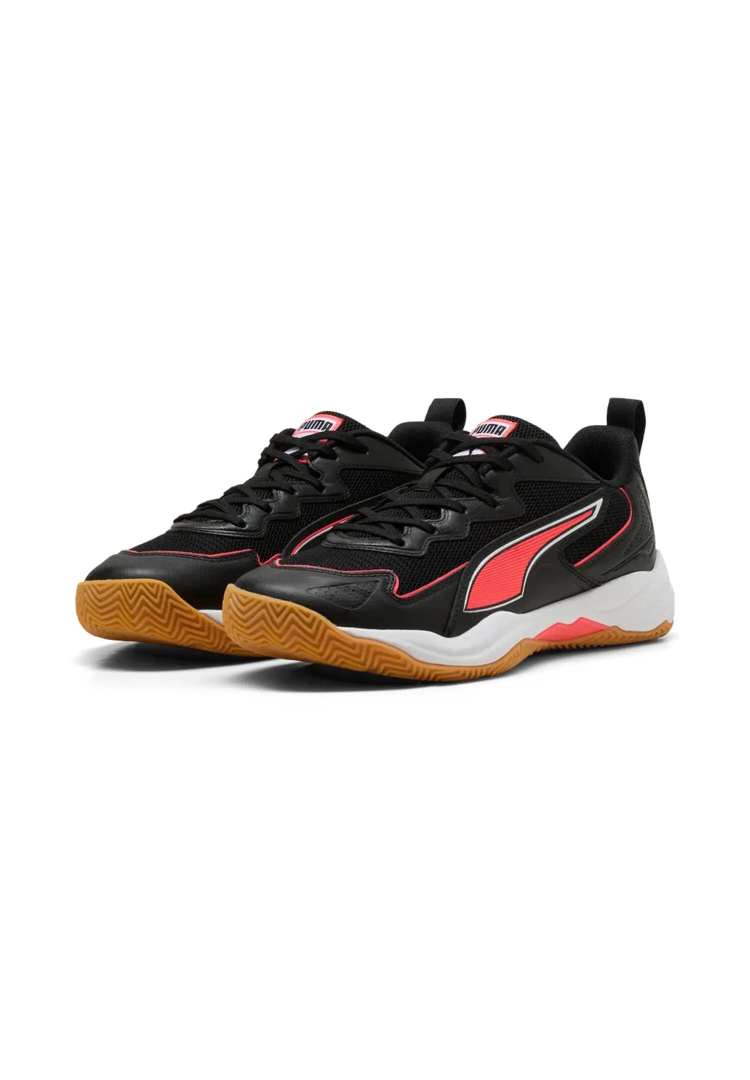 Puma Unisex Solarflash 4 Hallenschuhe Indoor black/red/white 1/6