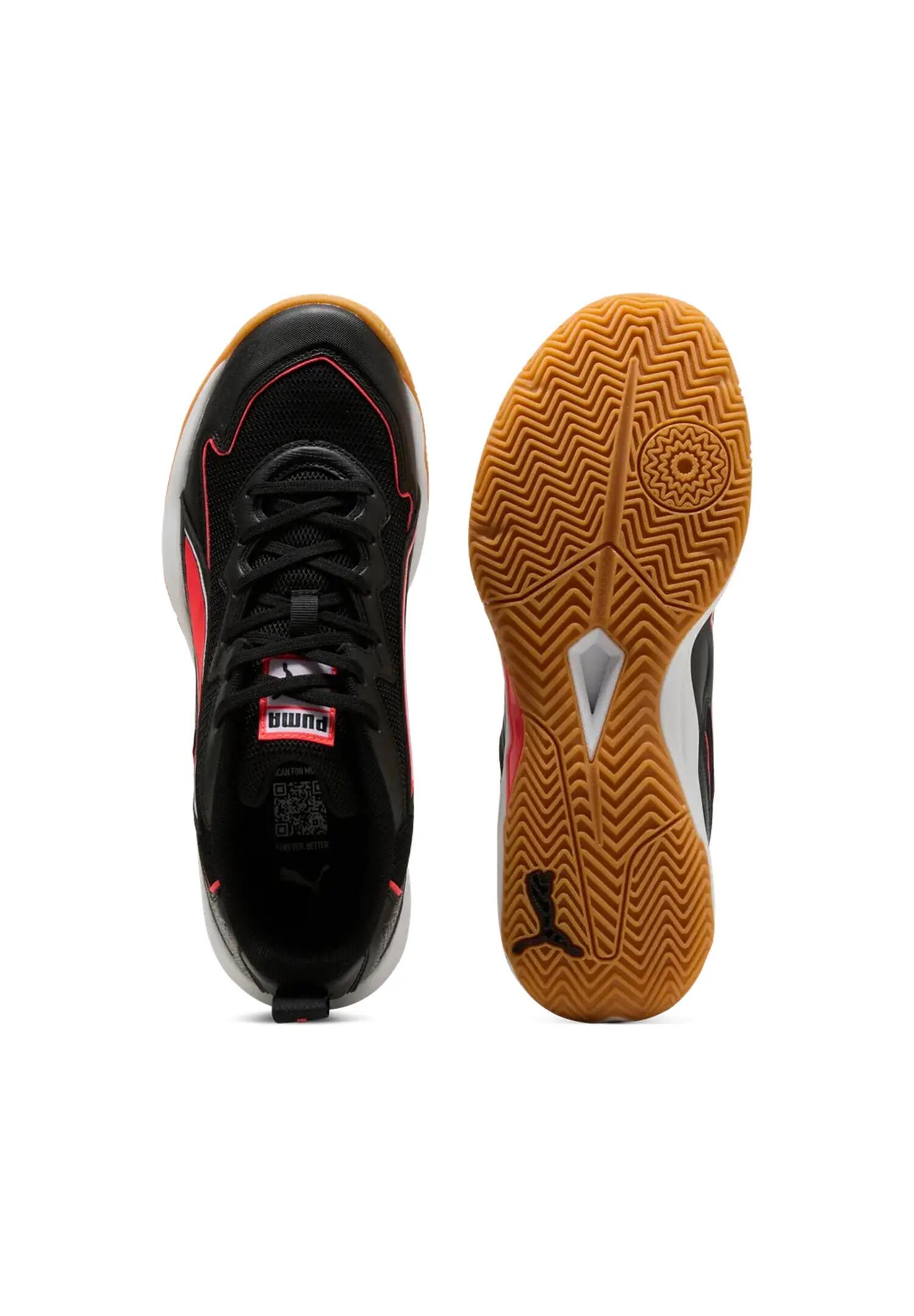 Puma Unisex Solarflash 4 Hallenschuhe Indoor black/red/white 3/6