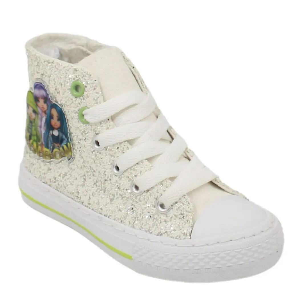 Zapatillas deportivas altas Rainbow blancas talla 32 2/2