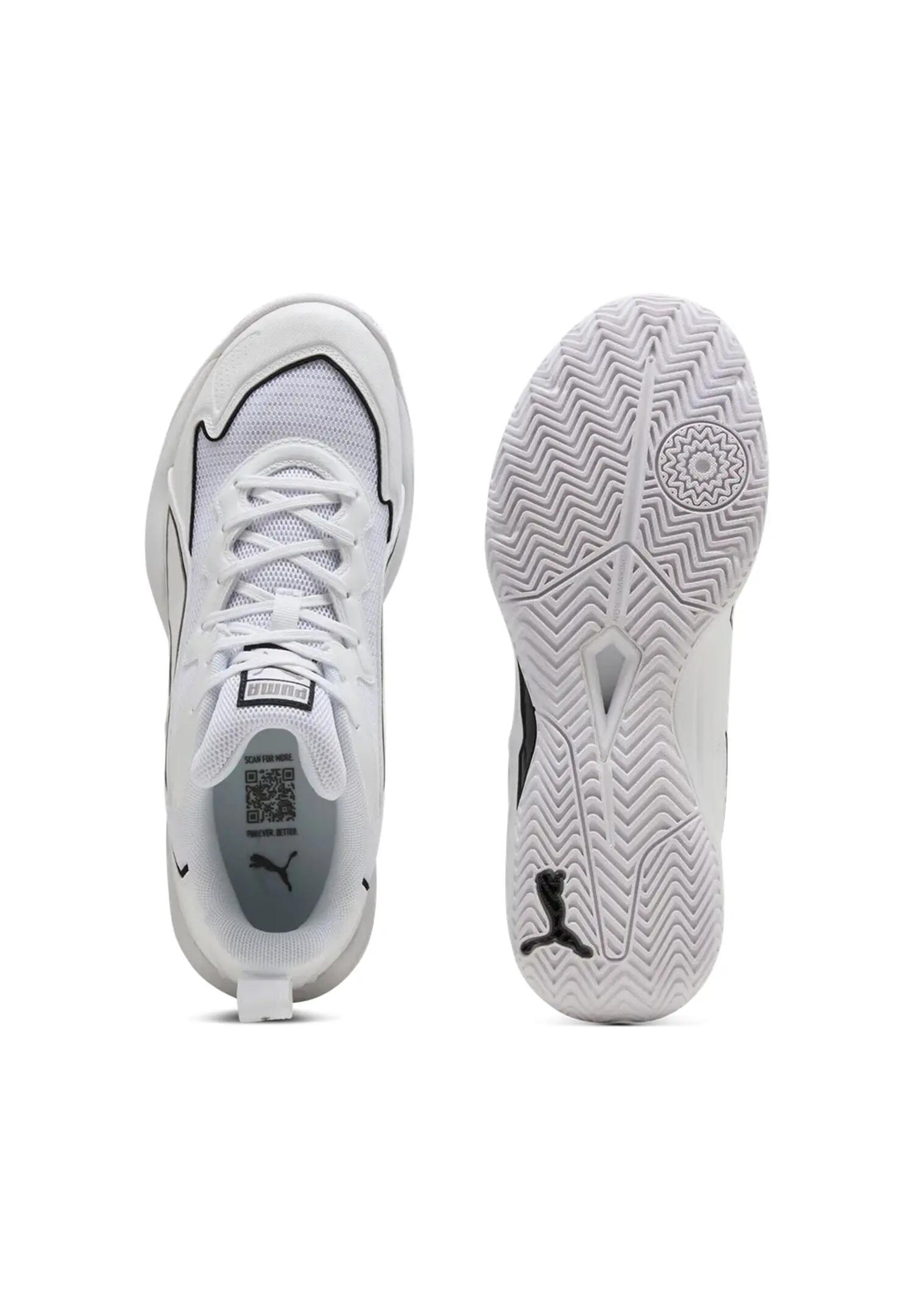 Puma Damen Solarflash 4 Hallenschuhe Indoor Puma White 3/4
