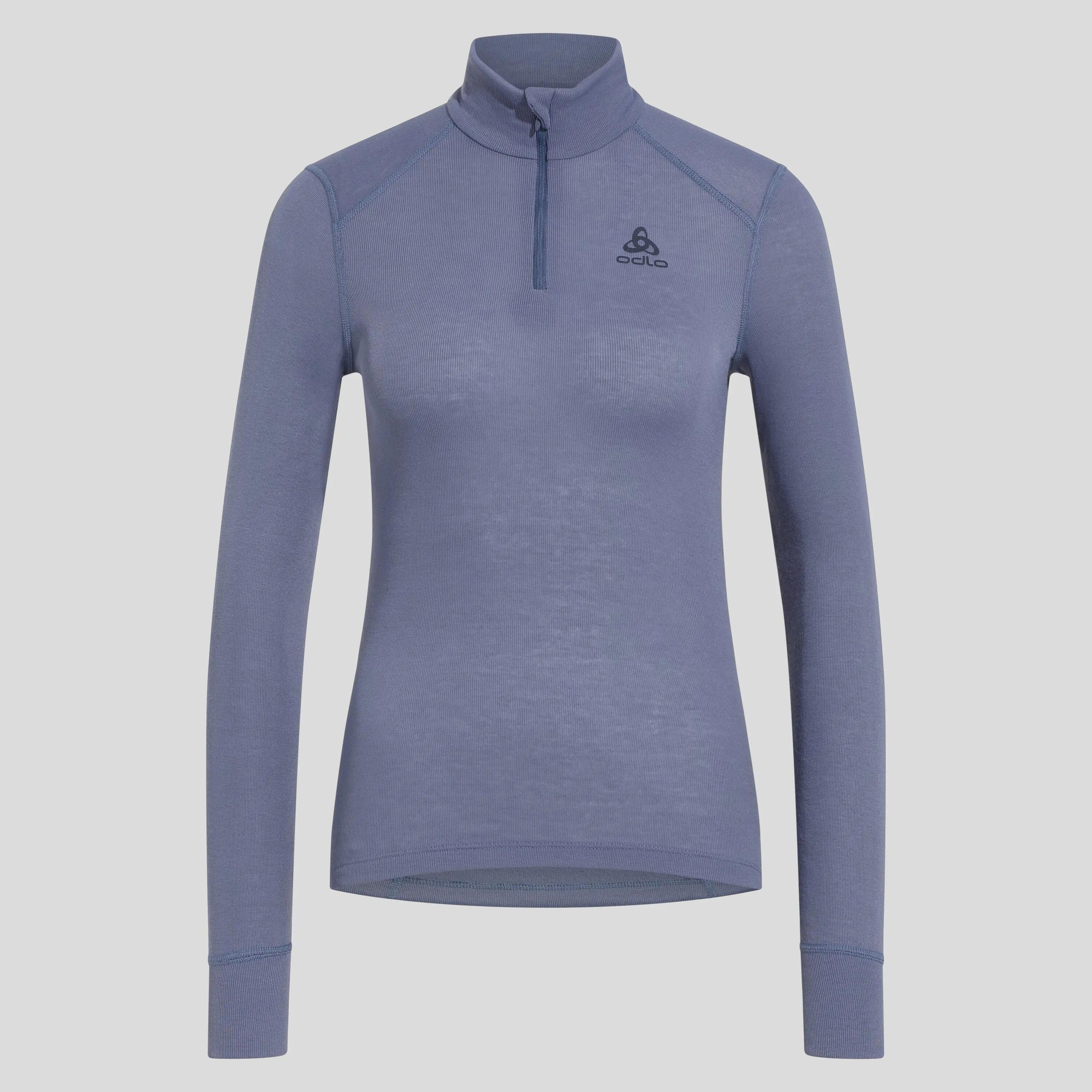 T-shirt à col montant zippé Active Warm pour femme ODLO 5/6
