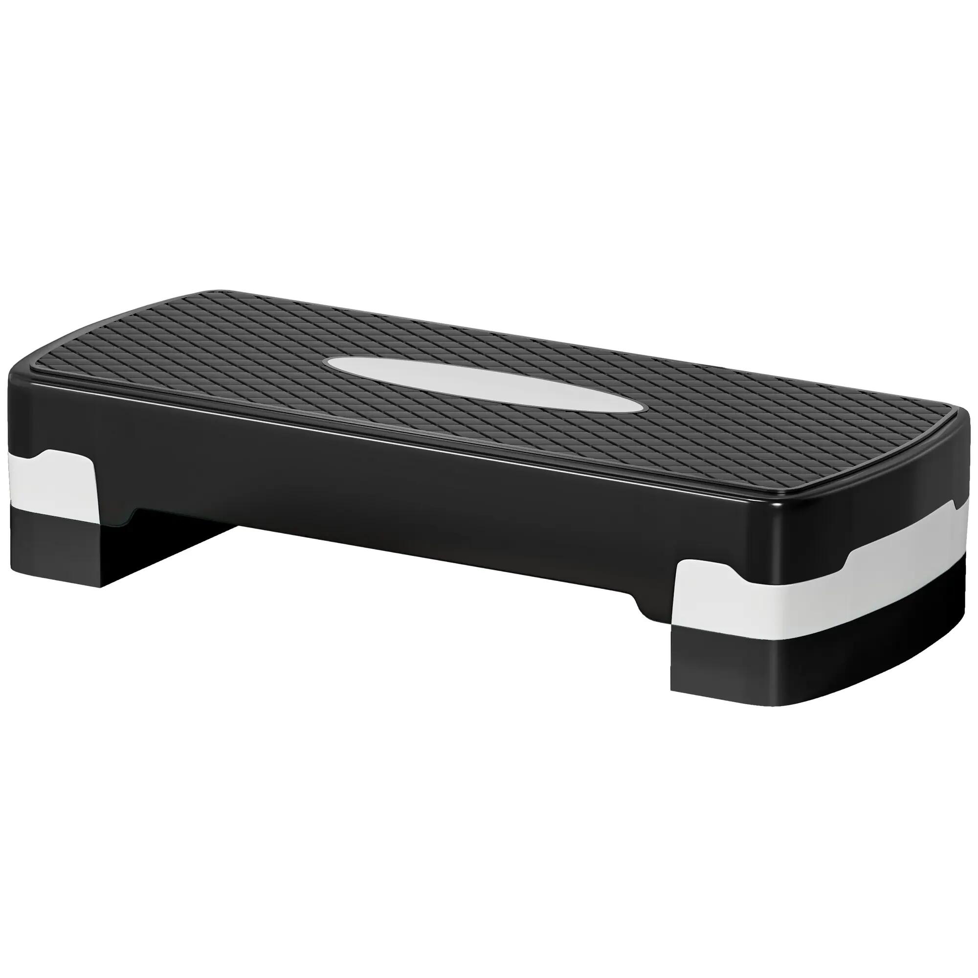 Step aerobic - Forme et exercice - Stepper réglable 2 niveaux - Noir gris 2/6