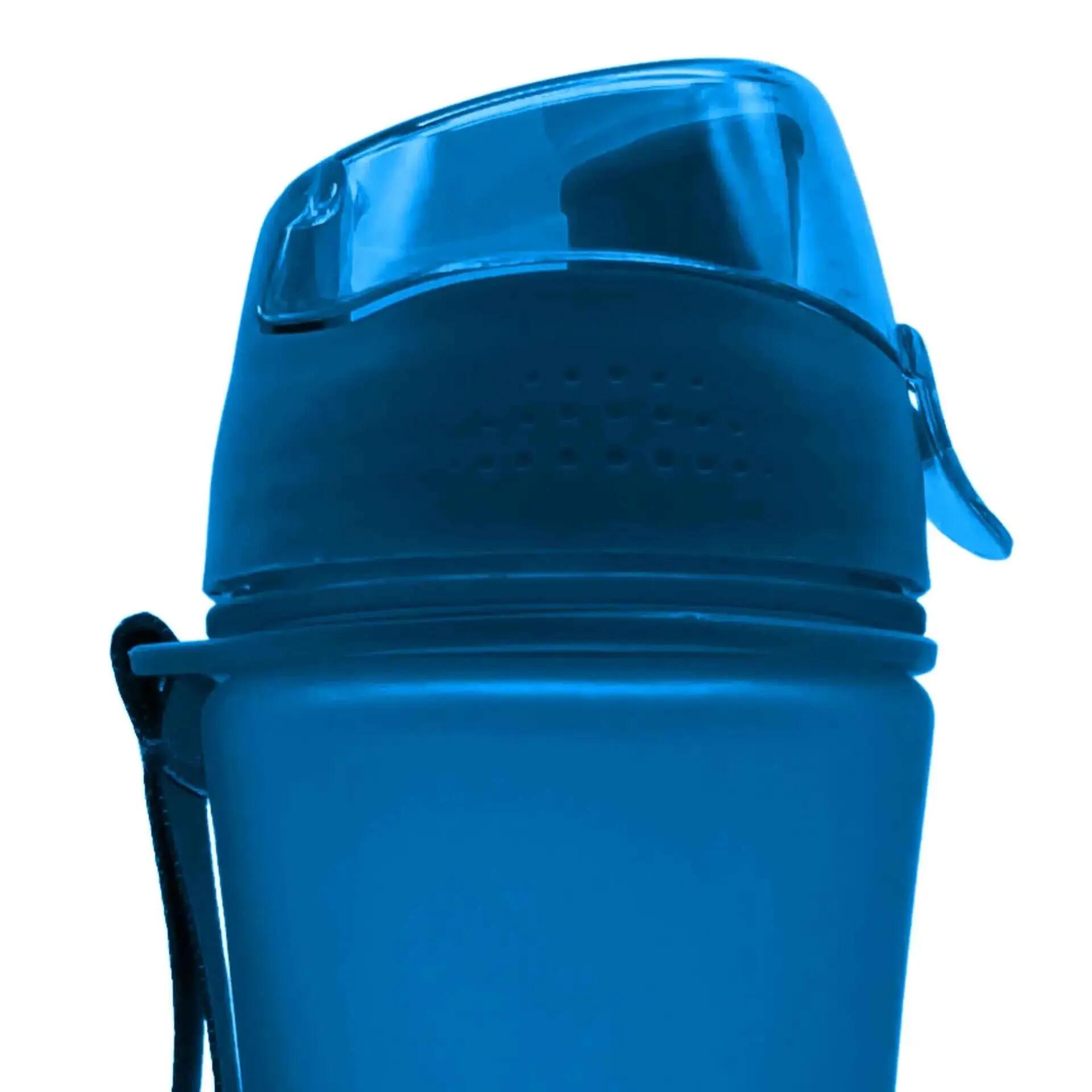 Trinkflasche mit 0,5 L Volumen blau auslaufsicher Sportflasche Schule Freizeit 4/5