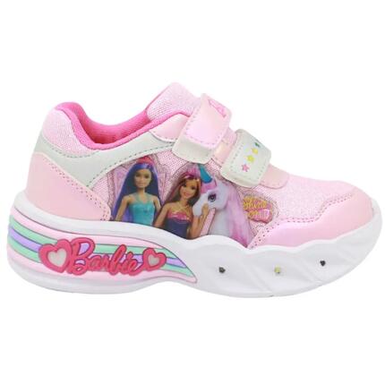 Baskets lumineuses Barbie rose printemps-été taille 30