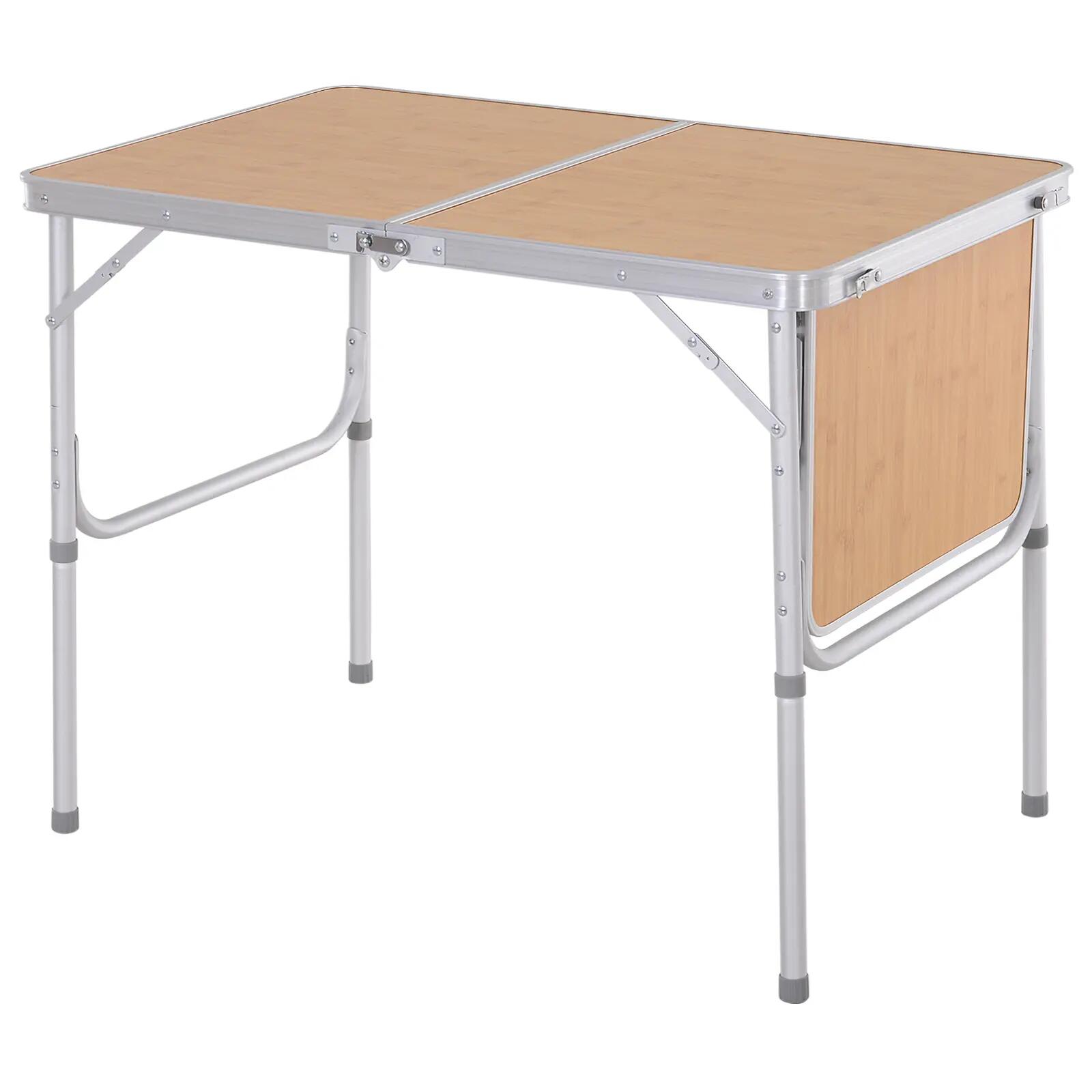 Table pliante - Camping - Unisexe - Rallonge, Hauteur réglable - Cashmere beige 2/6