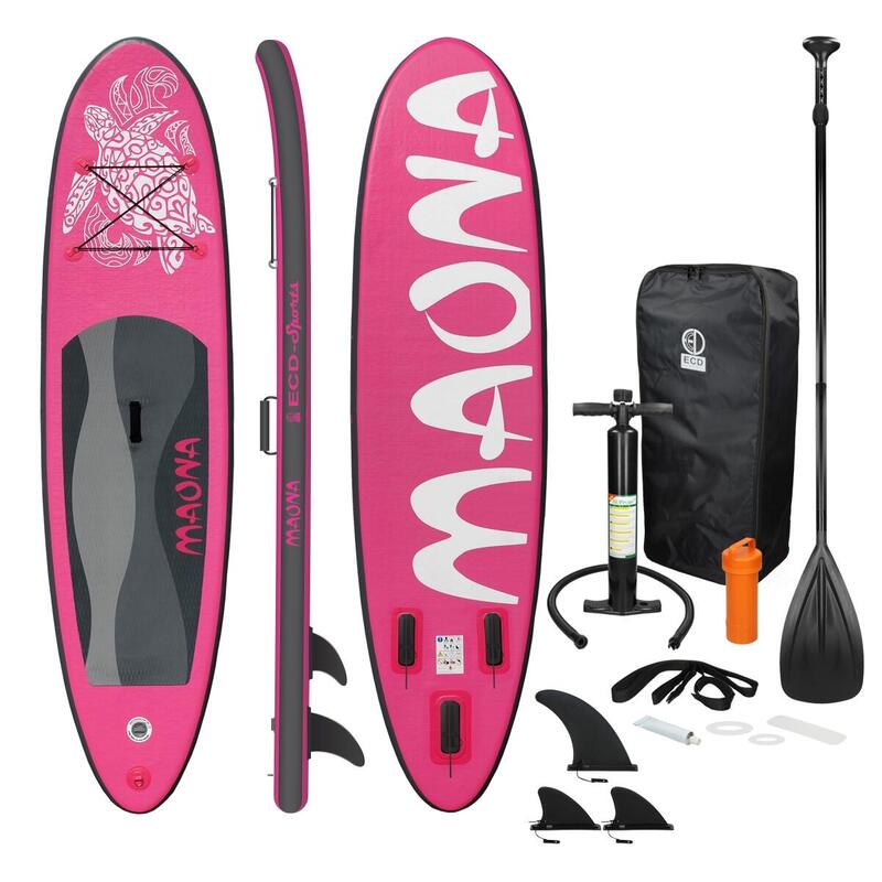 Tabla de surf Stand Up Paddle Board 308 x 76 x 10 cm Rosa Maona