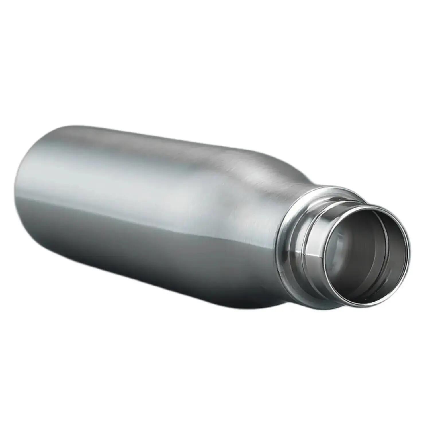 Trinkflasche Edelstahl 750 ml Kohlensäure geeignet. Flasche mit Trageschlaufe 5/6
