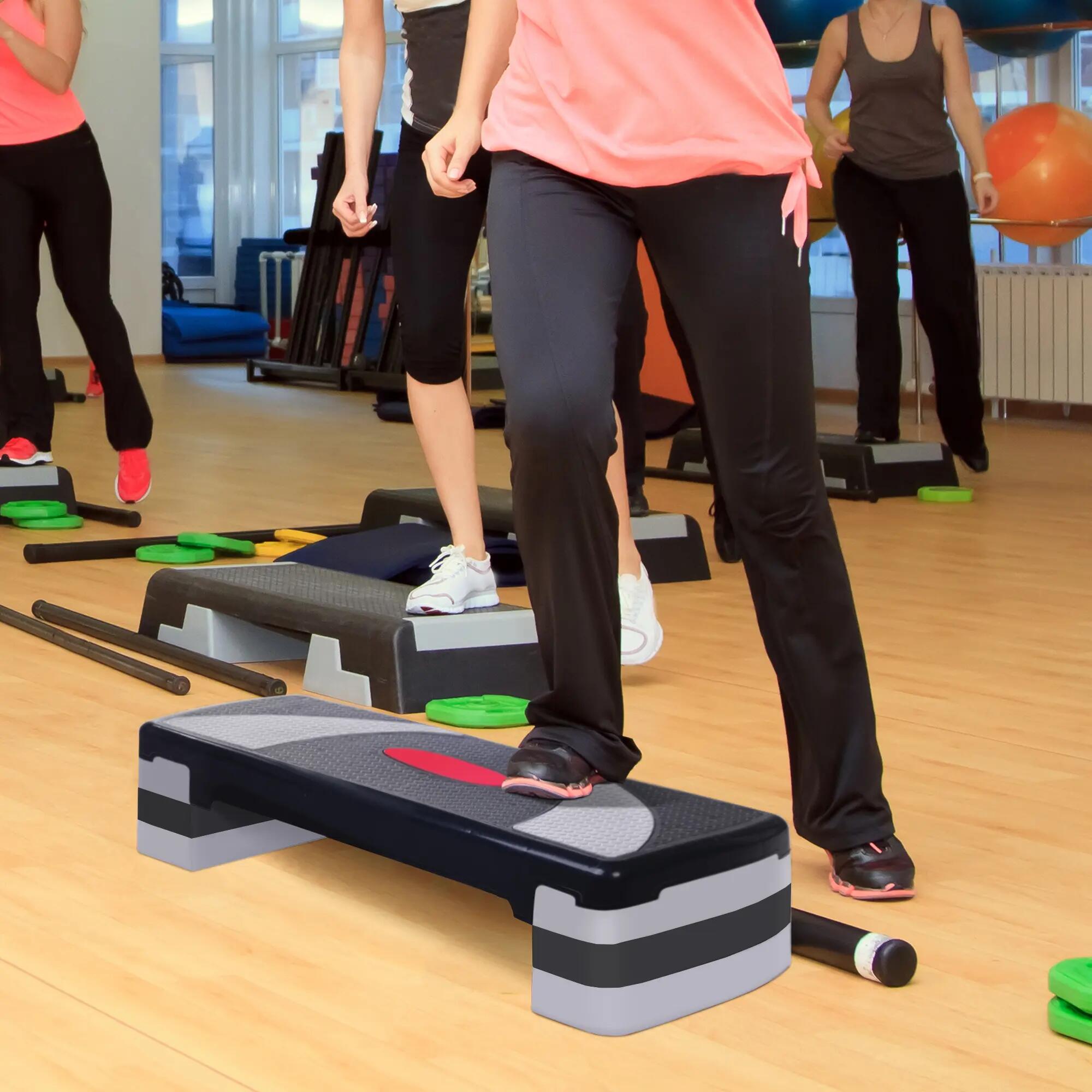 Plateau step - fitness - réglable, antidérapant, rigide 4/5
