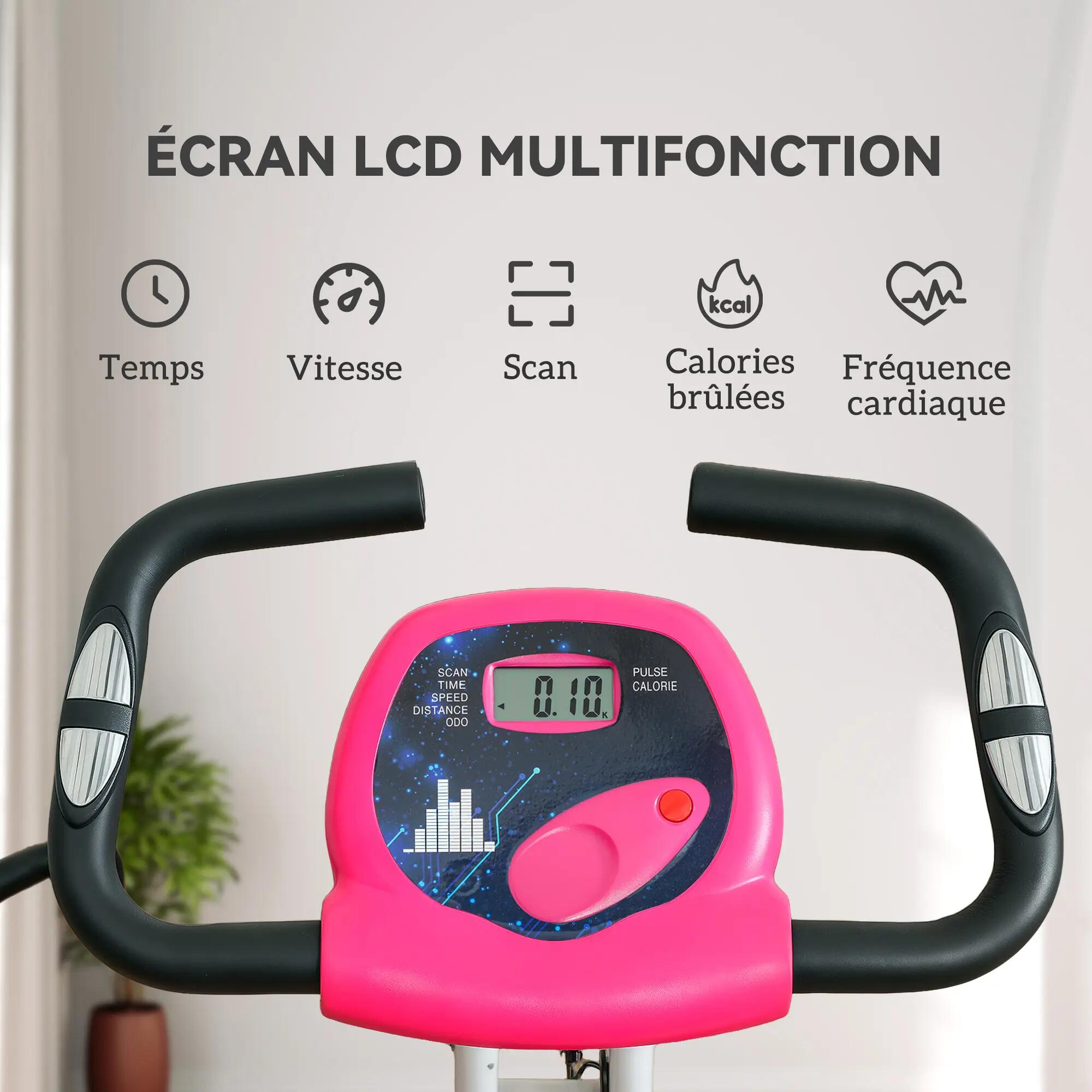 Vélo d'appartement pliable - Collaboration .fr x FFHandball - 8 niveaux de 6/9