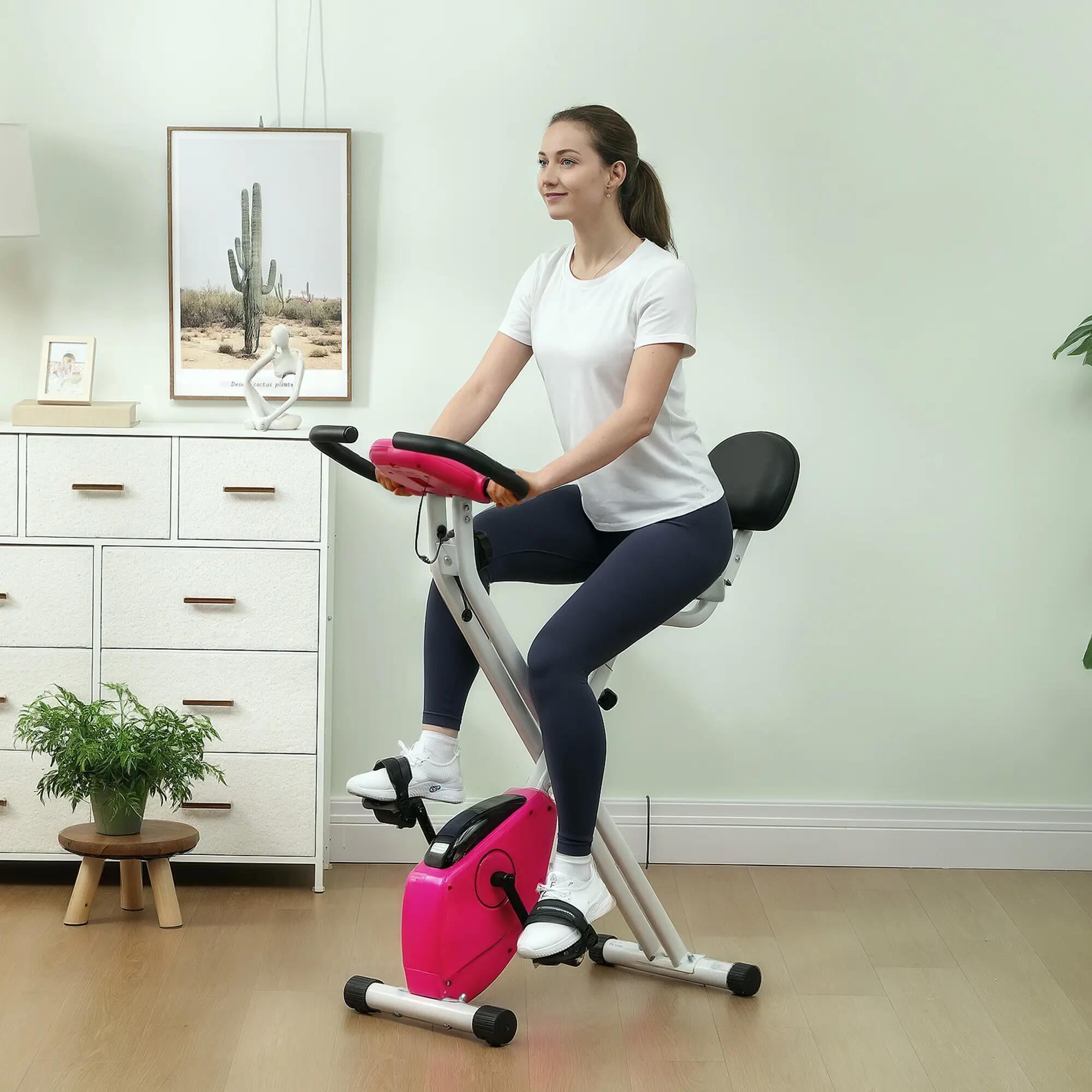 Vélo d'appartement pliable - Collaboration .fr x FFHandball - 8 niveaux de 3/9