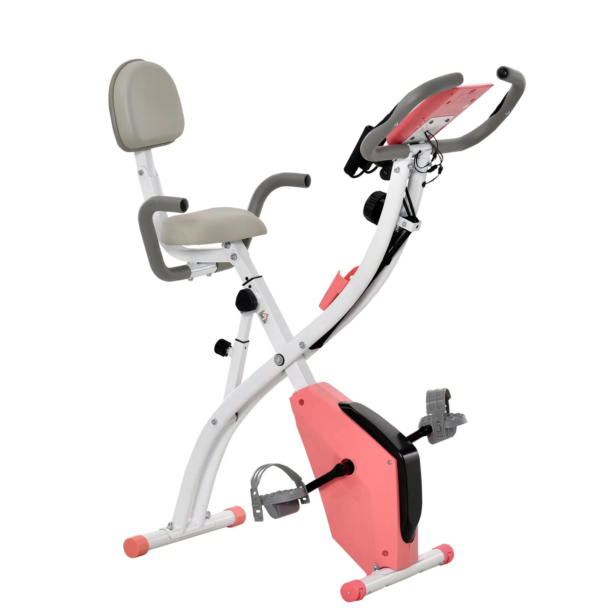 Vélo d'appartement pliable pour adultes, 8 niveaux de résistance magnétique 2/9