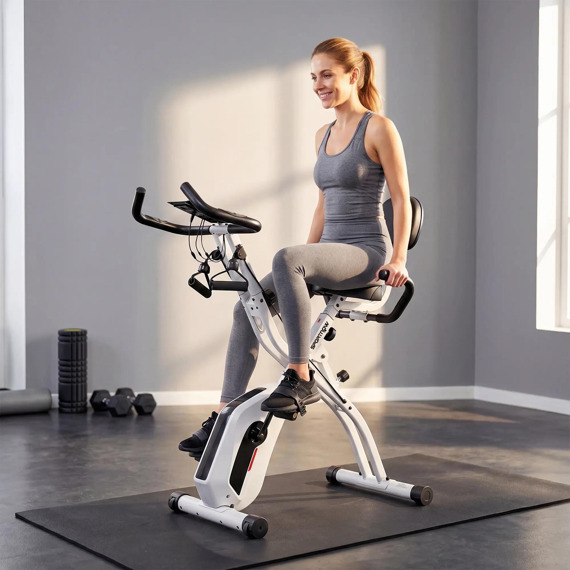 Vélo d'exercice pliable 3 en 1 Kinomap, vélo de fitness silencieux avec 4/8