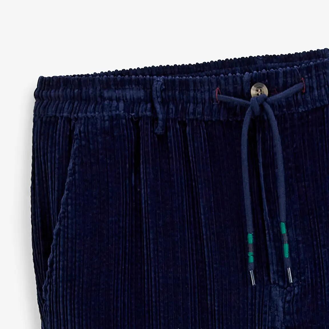 Pantaloni 557 in velluto a coste elasticizzato con vita elasticizzata 3/4