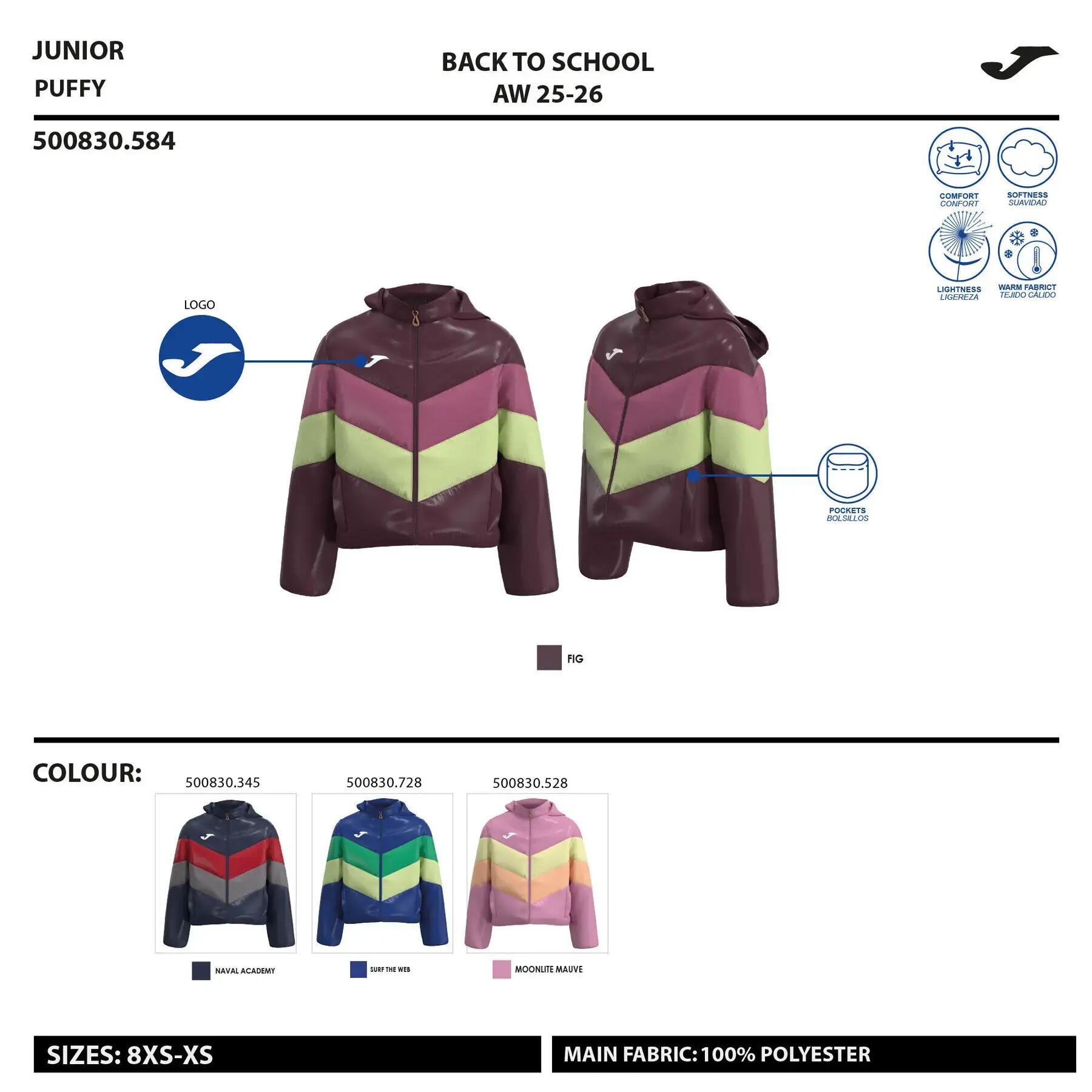 Plumífero con capucha infantil Joma Camp 5/5