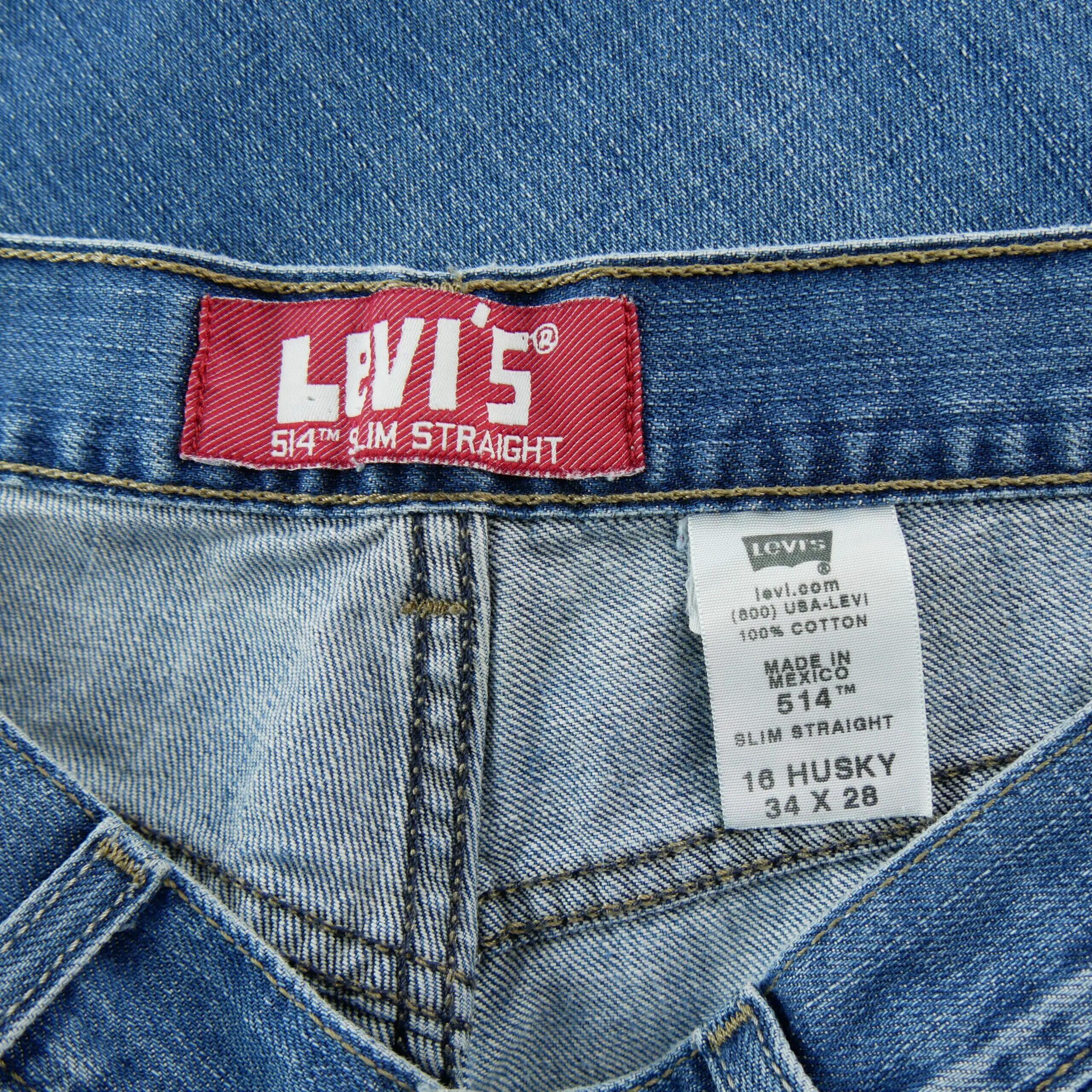 Segunda Vida - Vaqueros Garzón Levi Strauss W34/L28 514 Slim - Excelente 6/6