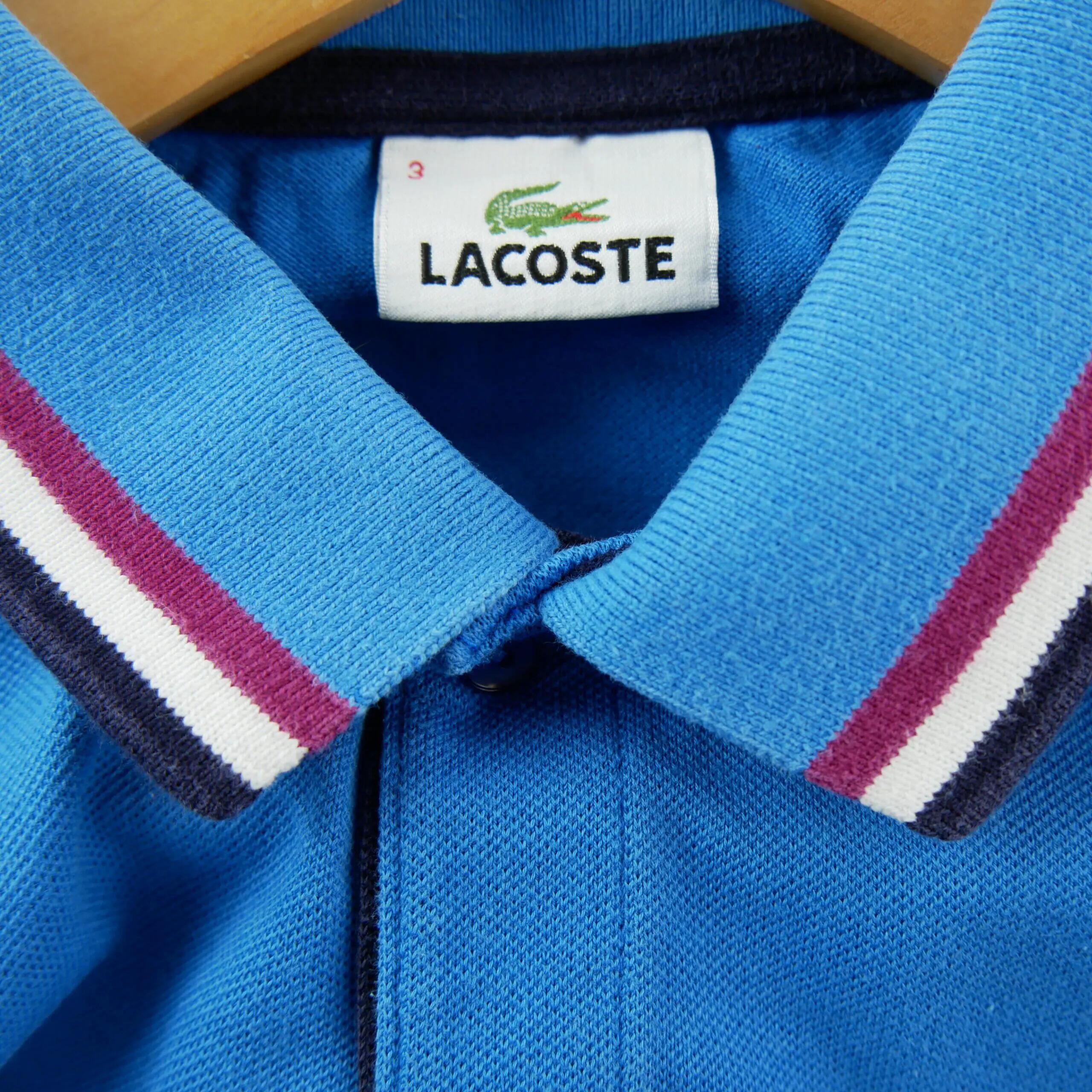 Second hand - Polo maniche corte uomo Lacoste blu chiaro - Stato eccellente 6/6