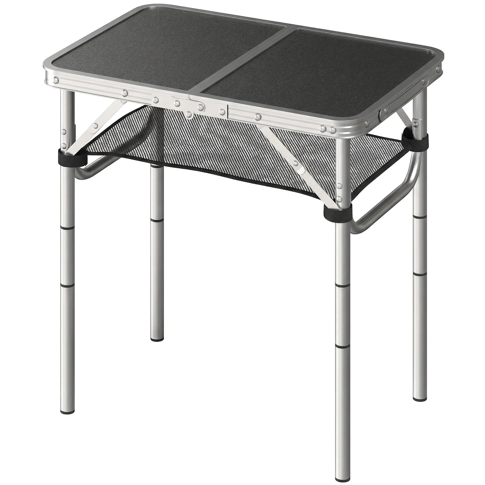 Table - Camping - Unisexe - Pliable, 4 hauteurs, Plateau MDF - Blanc 2/6