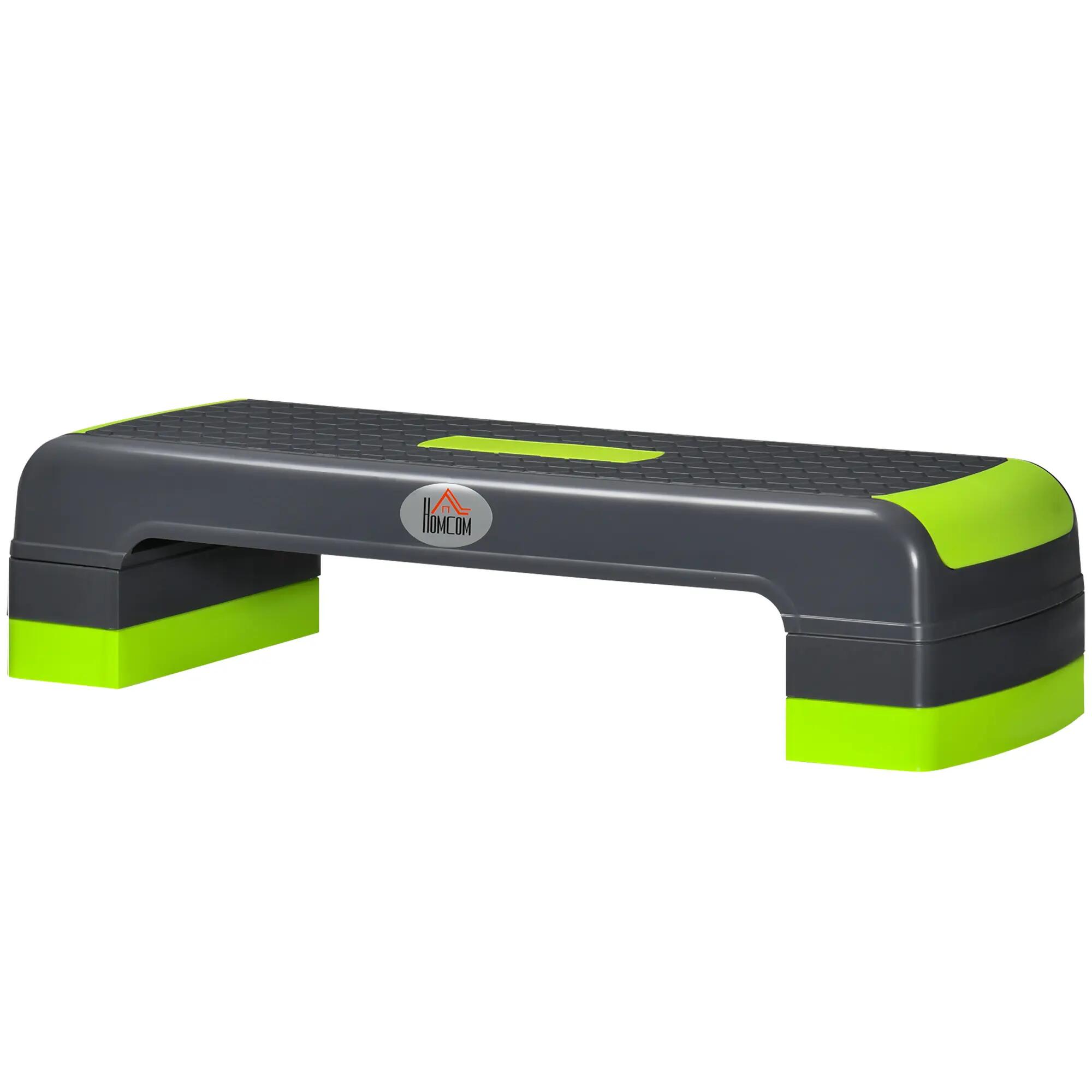 Stepper - forme physique - 3 hauteurs réglables - vert gris 2/6