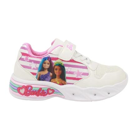 Baskets lumineuses blanches Barbie printemps/été, taille 33