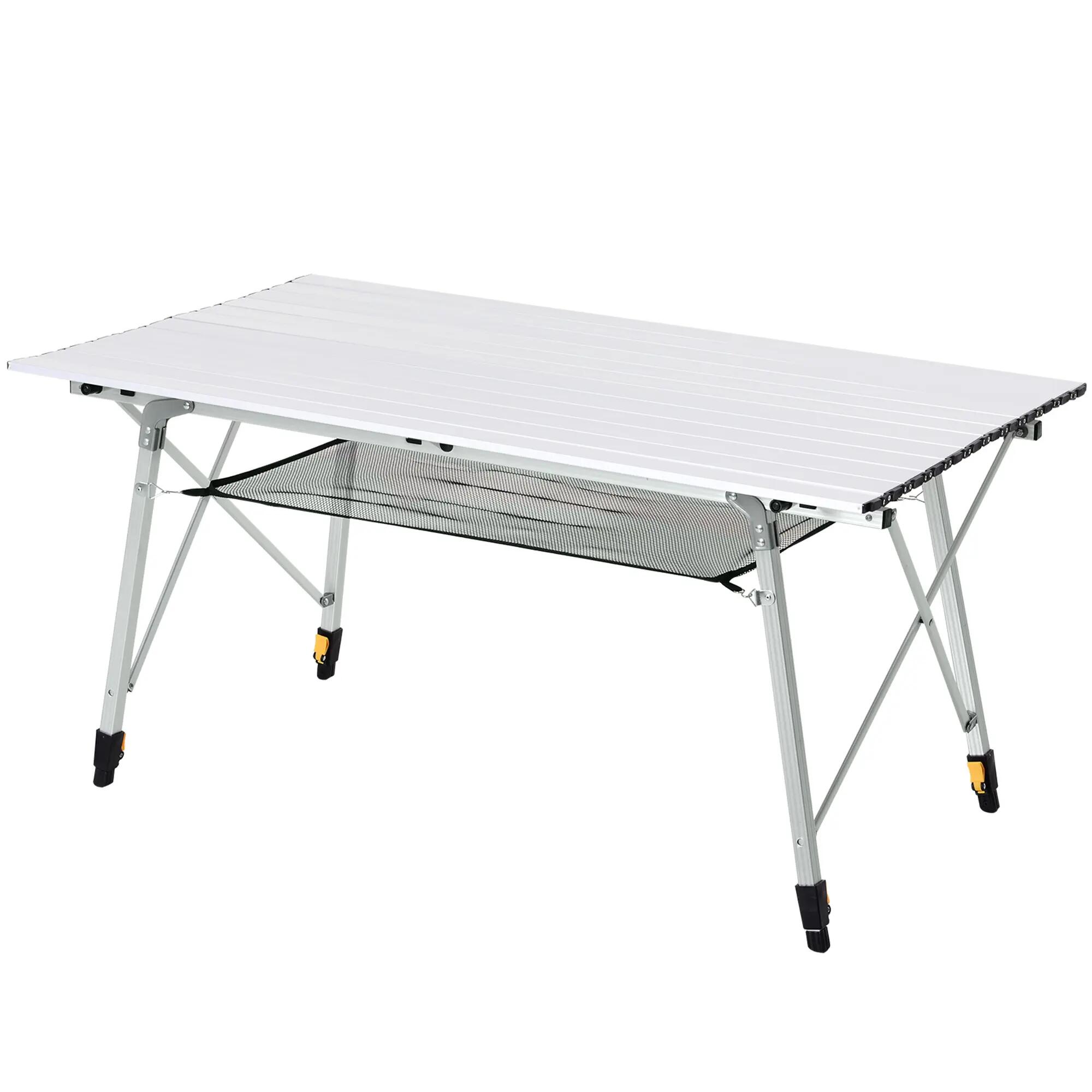 Table pliante - camping - aluminium, hauteur réglable 2/6