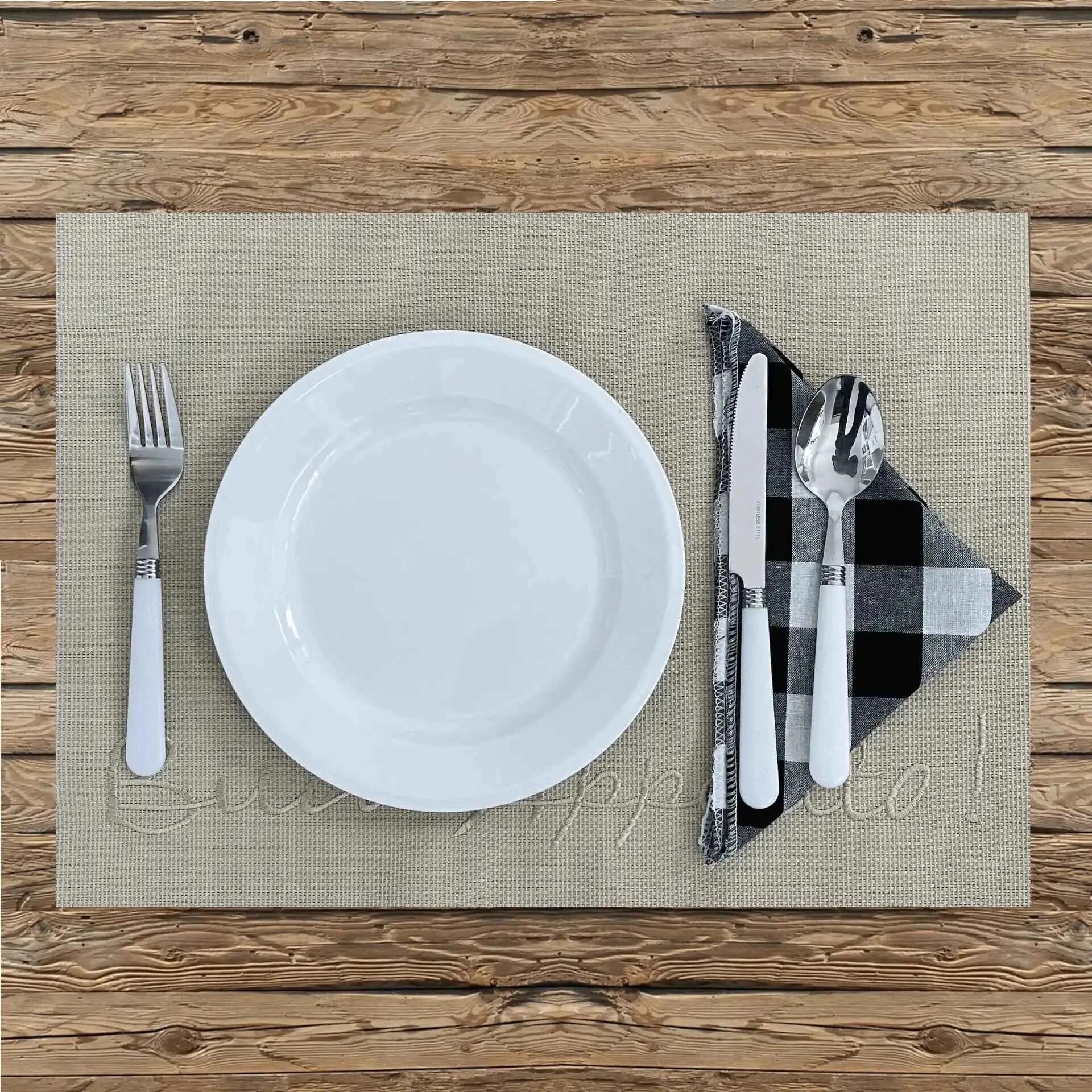 Picknick Set 4 Personen Campinggeschirr mit Teller und Besteck  24-teilig 4/6