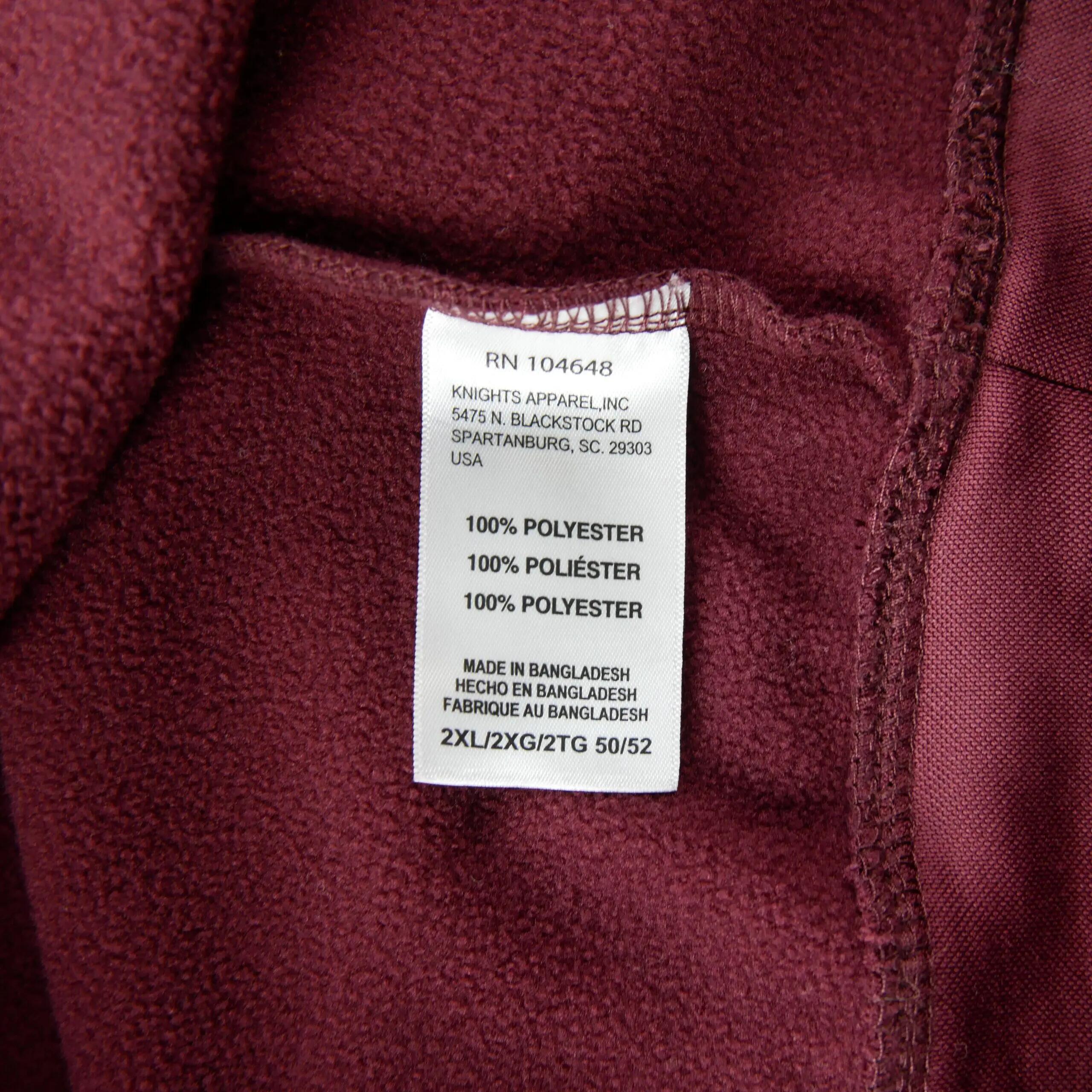 Refurbished - Champion Herren Kapuzenpullover NCAA Bordeaux - Wie neu 6/6