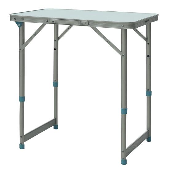 Table Pliante Table de Camping Table de Jardin Hauteur réglable Aluminium MDF
