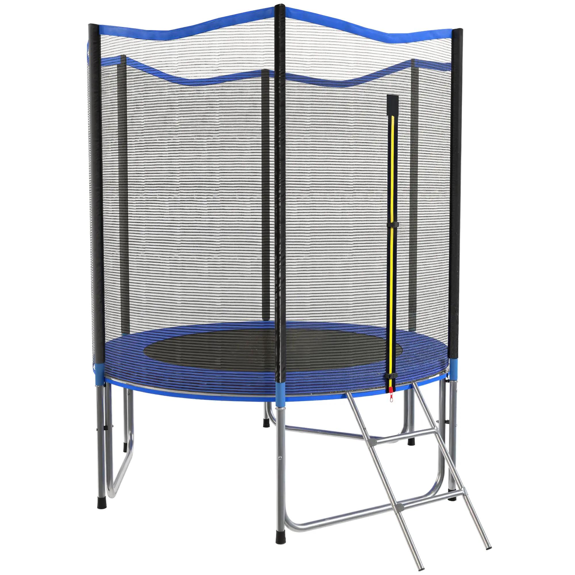 Trampoline Extérieur Trampoline de Jardin Enfants et Adultes 6 Poteaux au Sol Ch 2/9
