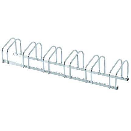 Râtelier vélos - Camping - Unisexe - 6 emplacements, acier - argent