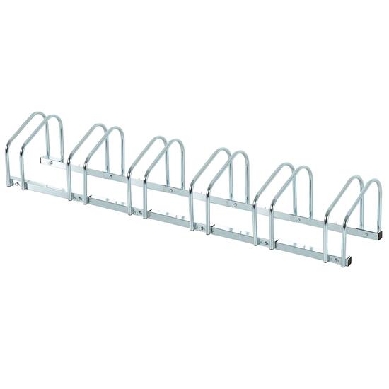 Râtelier vélos - Camping - Unisexe - 6 emplacements, acier - argent