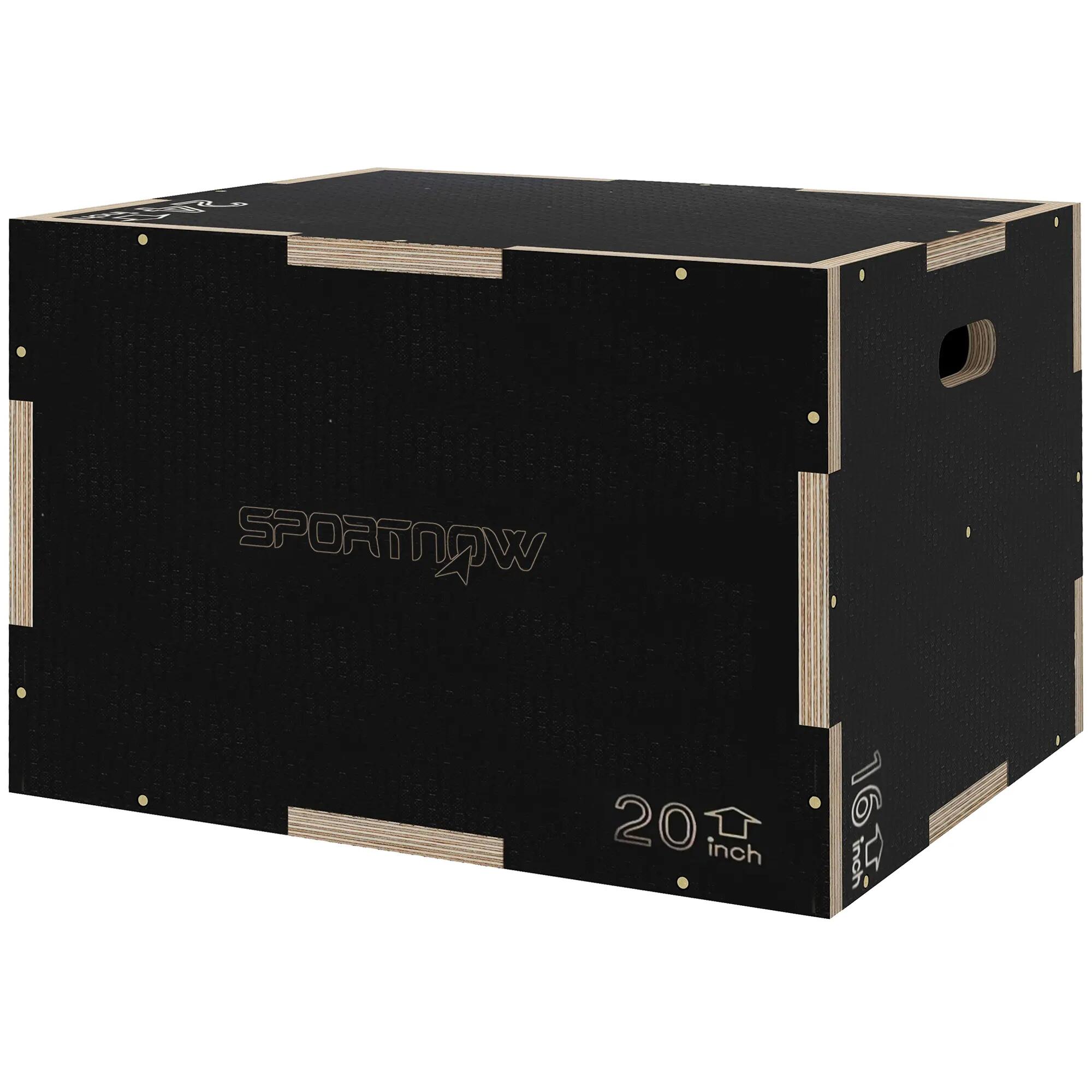 Boîte saut 3en1 fitness musculation box training bois 41 51 61 cm 2/6