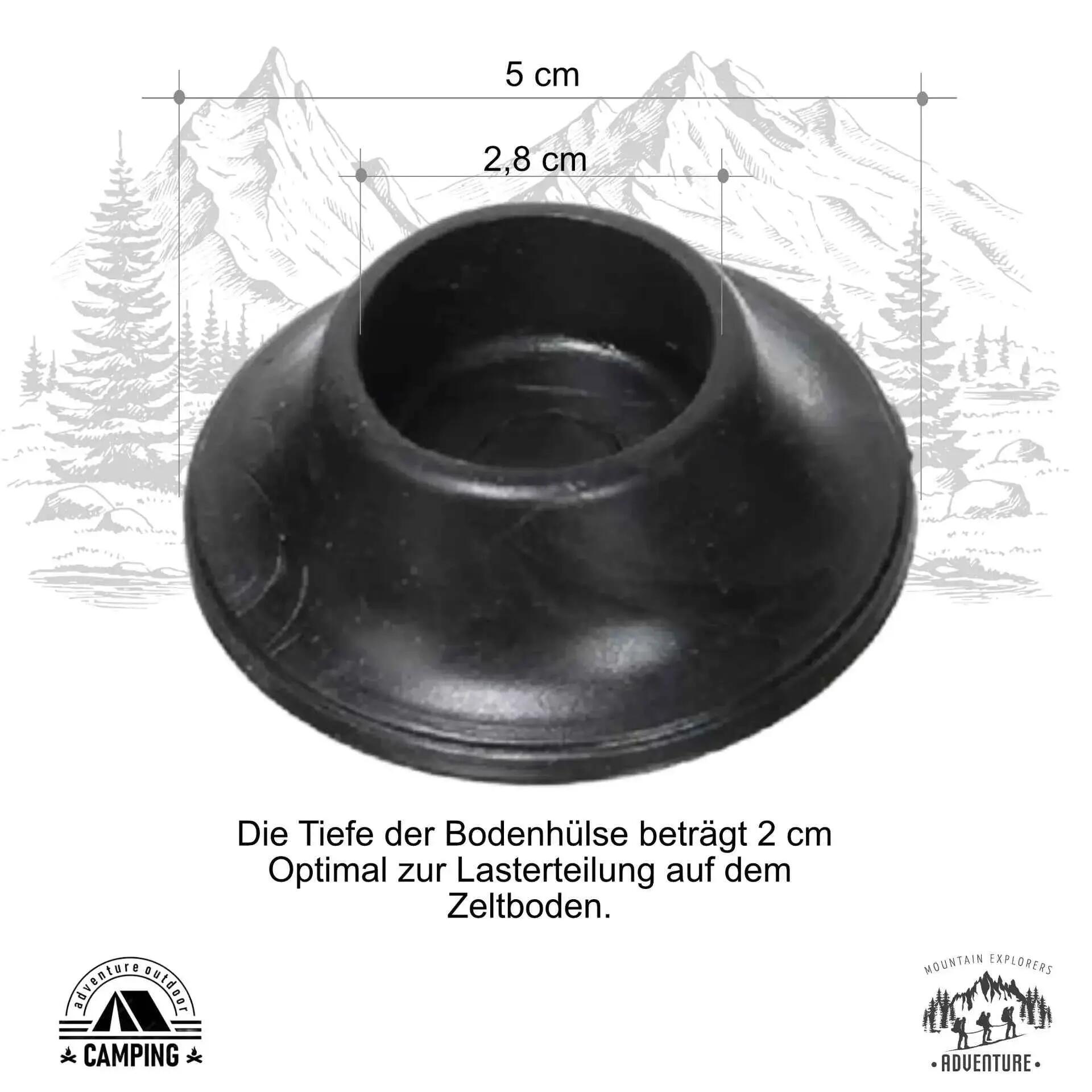 Bodenteller für Zeltstab Untersetzter für Zelt-Gestänge Lastenverteilung 5 Pack 6/6
