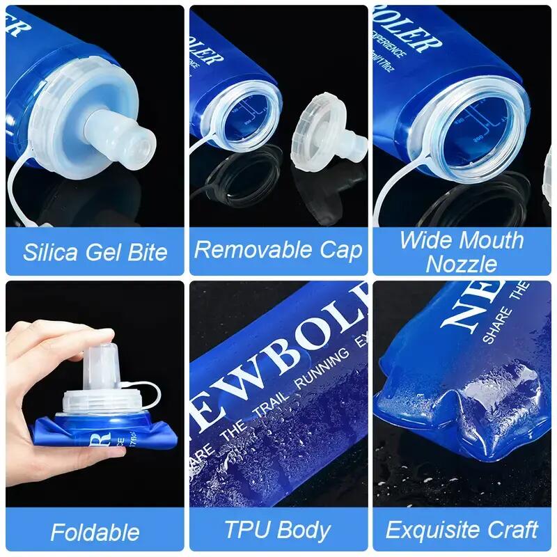 Flasche Faltbar aus TPU Material Wasserflasche 300 ml Trinkflasche 4/4