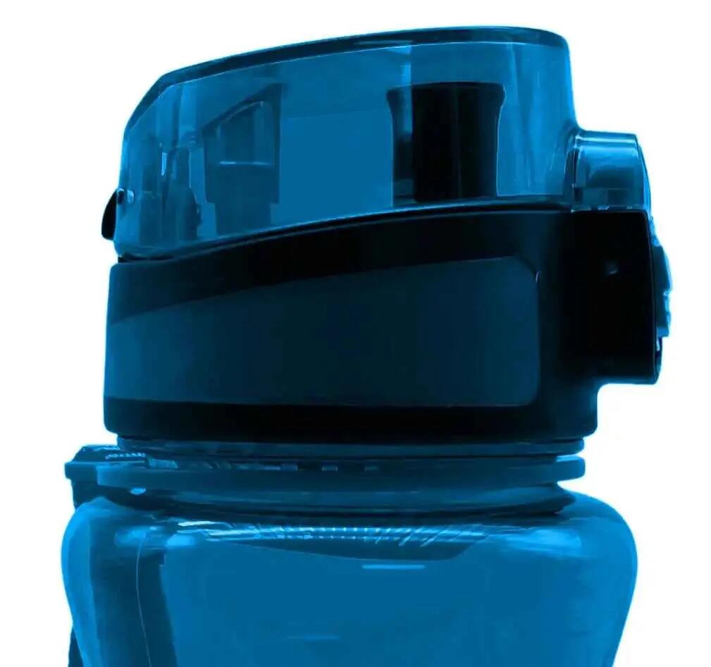 Trinkflasche mit 1 L Volumen blau auslaufsicher Sportflasche Schule Freizeit 6/7