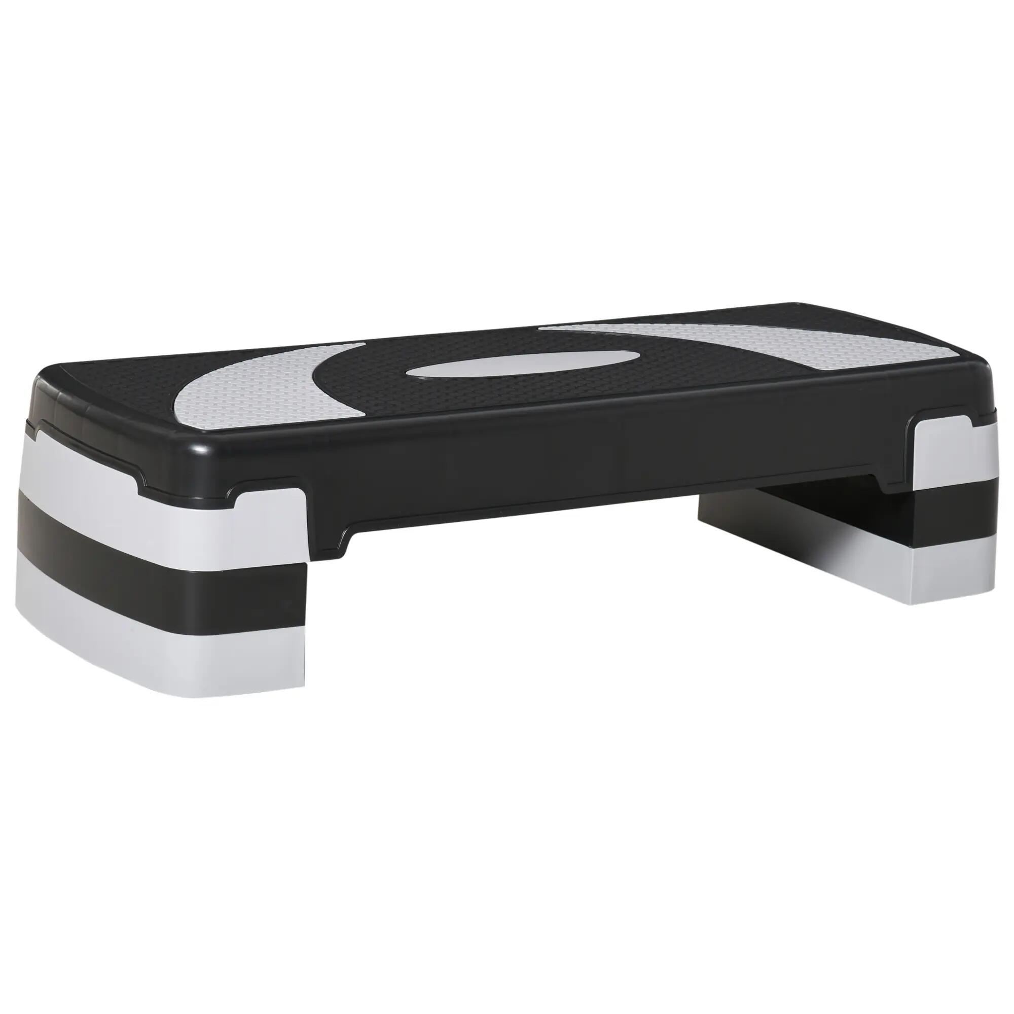 Step - aérobic - hauteur réglable, antidérapant - noir et gris 2/6