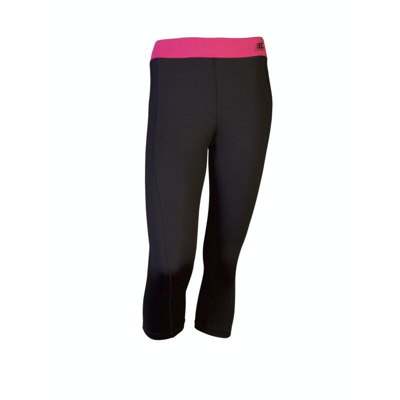 Legging ¾ Running Paula Noir/Rose