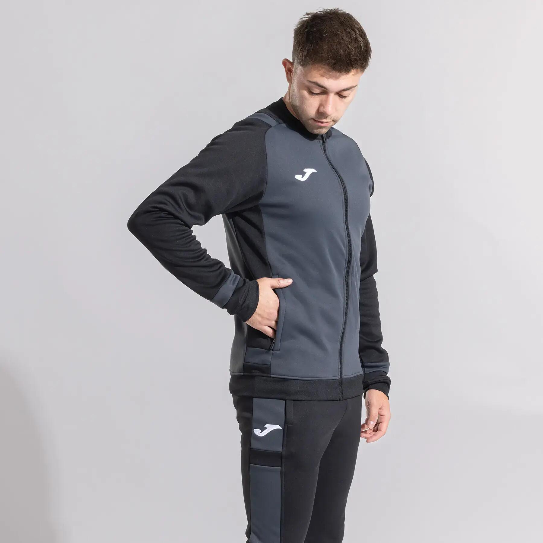 Chándal Hombre Joma Lider 104286 Antracita Negro 151 Confortable 3/7