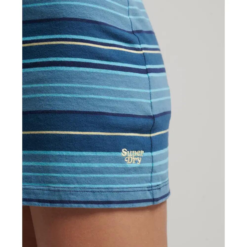 superdry Vestido Vintage Stripe Racer em Algodão Orgânico 5/5