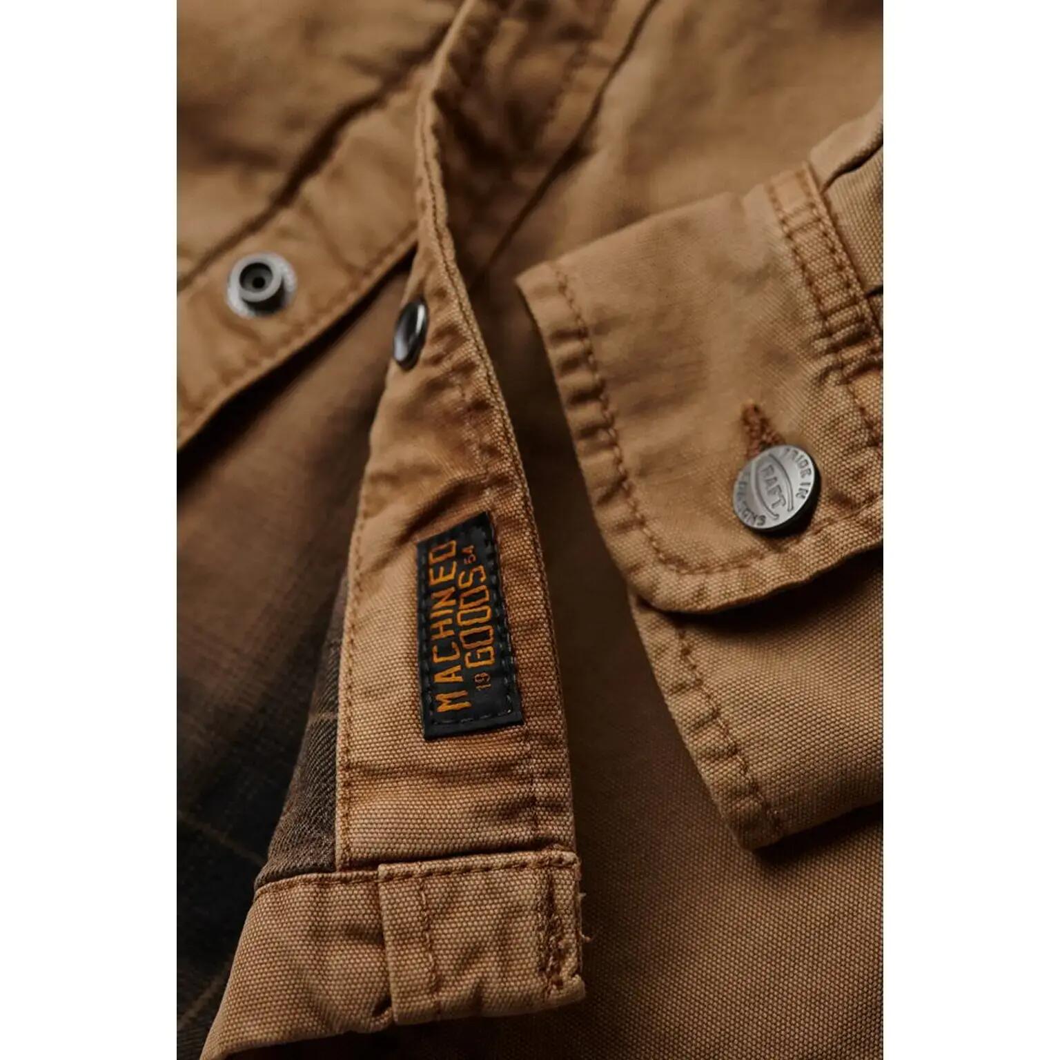 superdry Canvas Workwear Overshirt aus 100% Bio-Baumwolle – Sandstone Brown 7/7