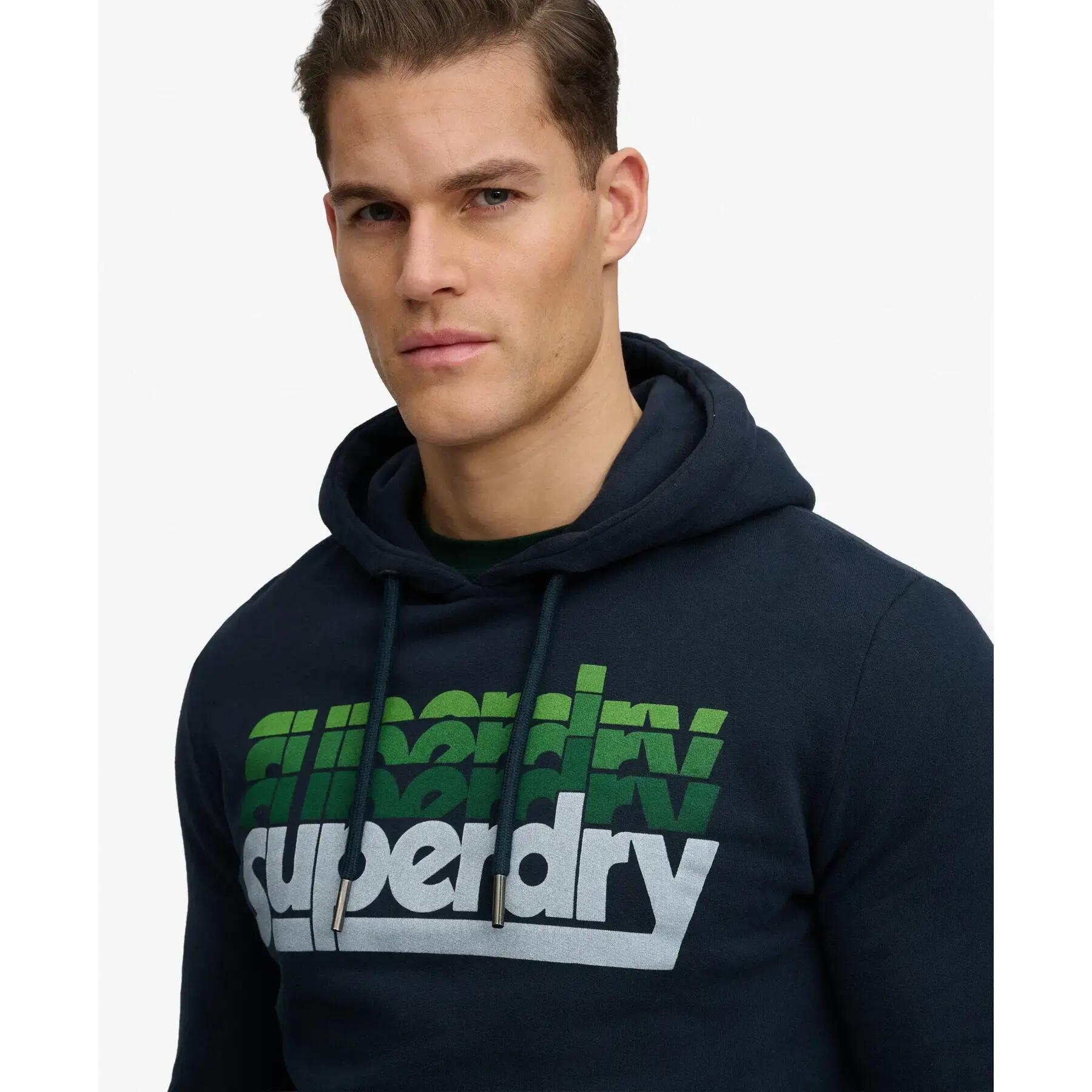 Sudadera Superdry Stacked Marine para Hombre 5/5